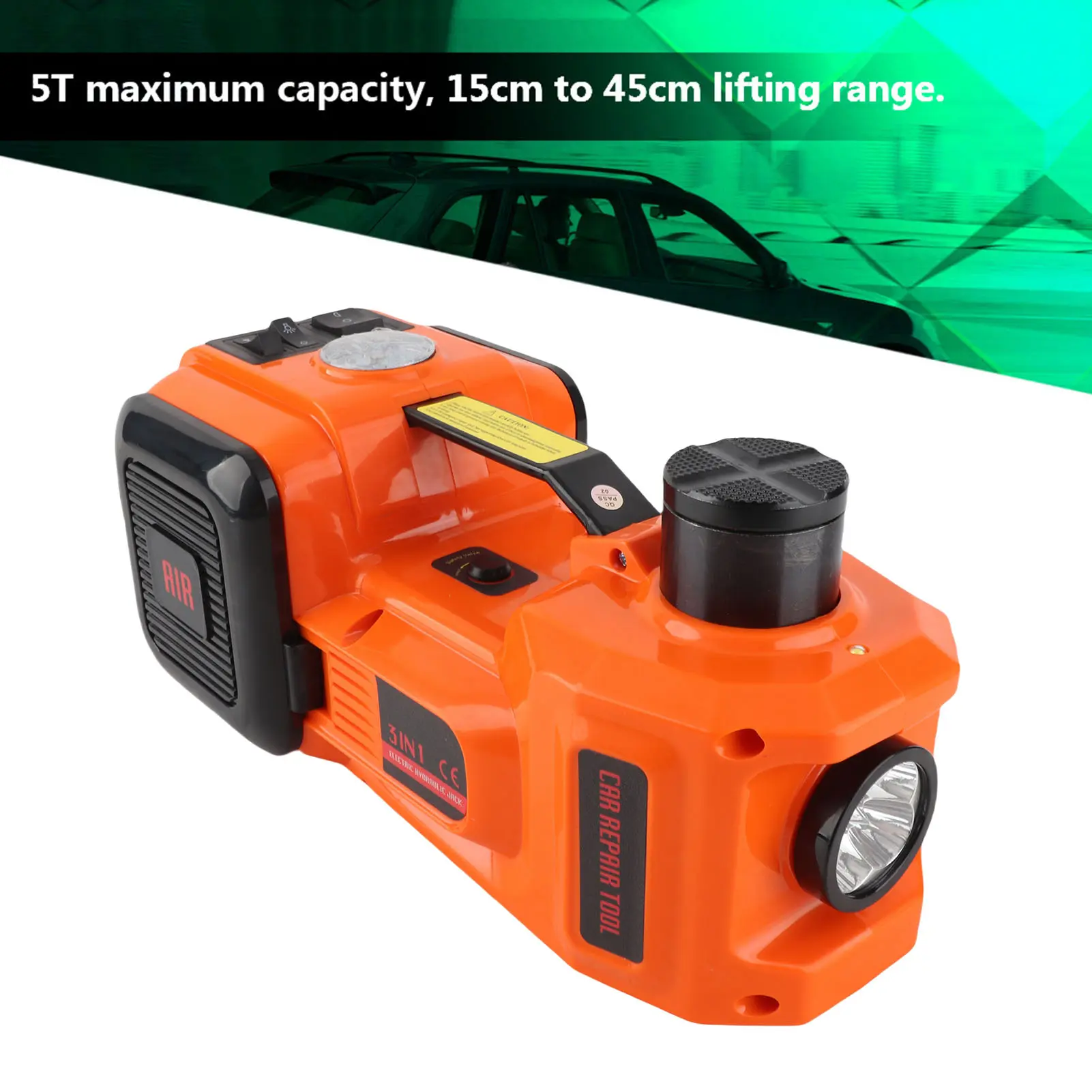 Hydraulic Jack 5Ton 12V  Automotive Car Electric Hydraulic Floor Jack  Garage and Emergency Equipment Auto Jack  Jack