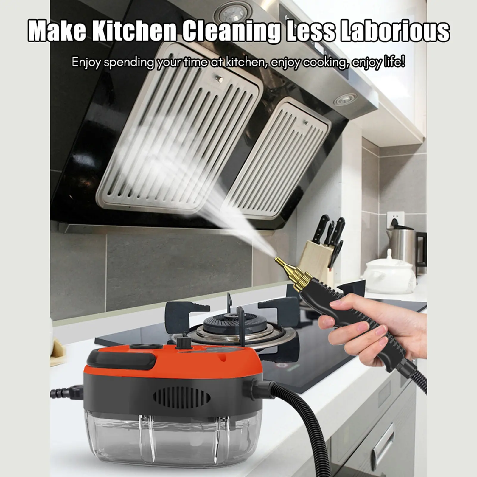 Handheld Steam Cleaner 2500W High Power 6 Speeds Adjustable Practical Steam Cleaner for Kitchen Refrigerator steam cleaner