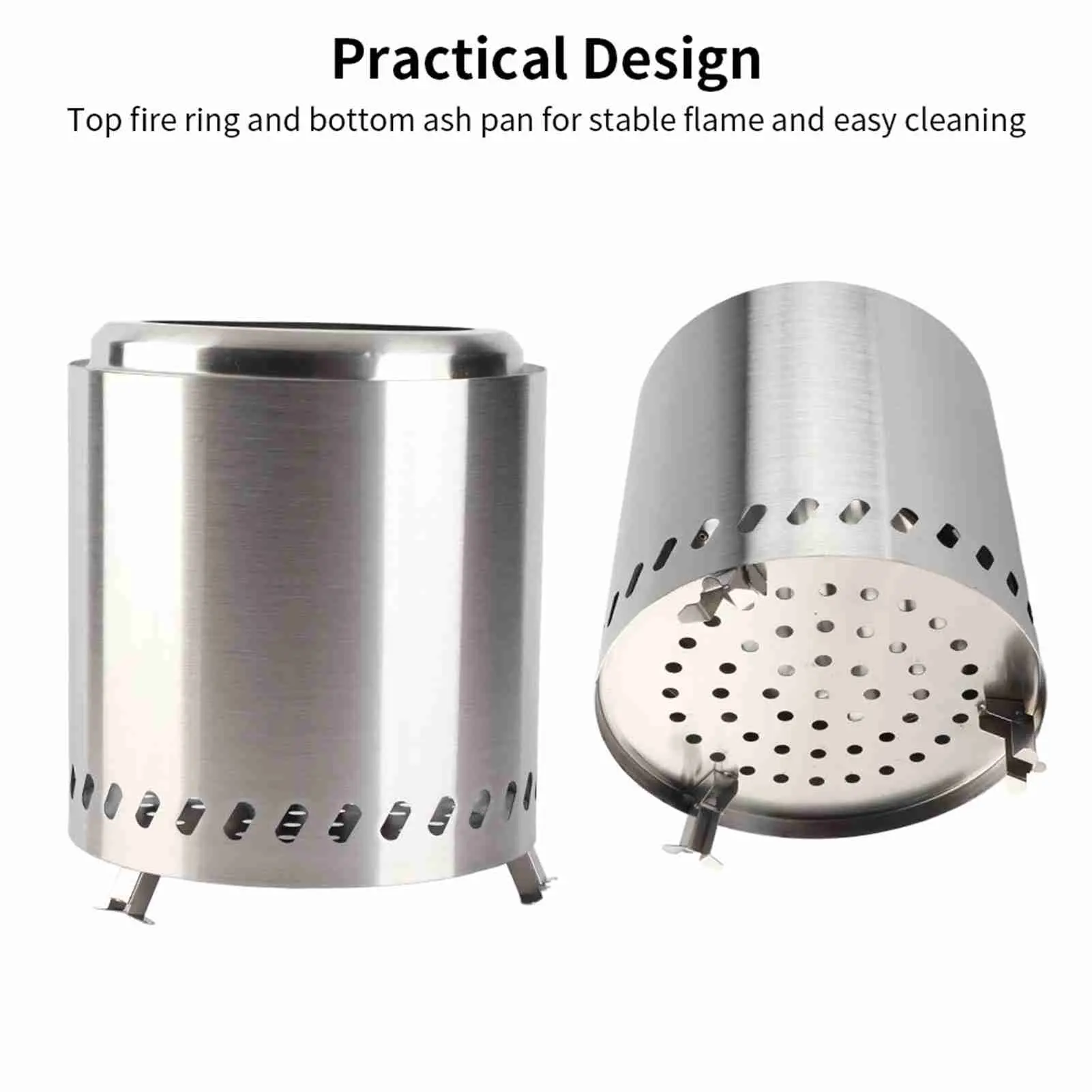 firepits for outside Smokeless Fire Pit Portable Small Stainless Steel Outdoor Camping Wood Burning Fire Pit outdoor fire pits
