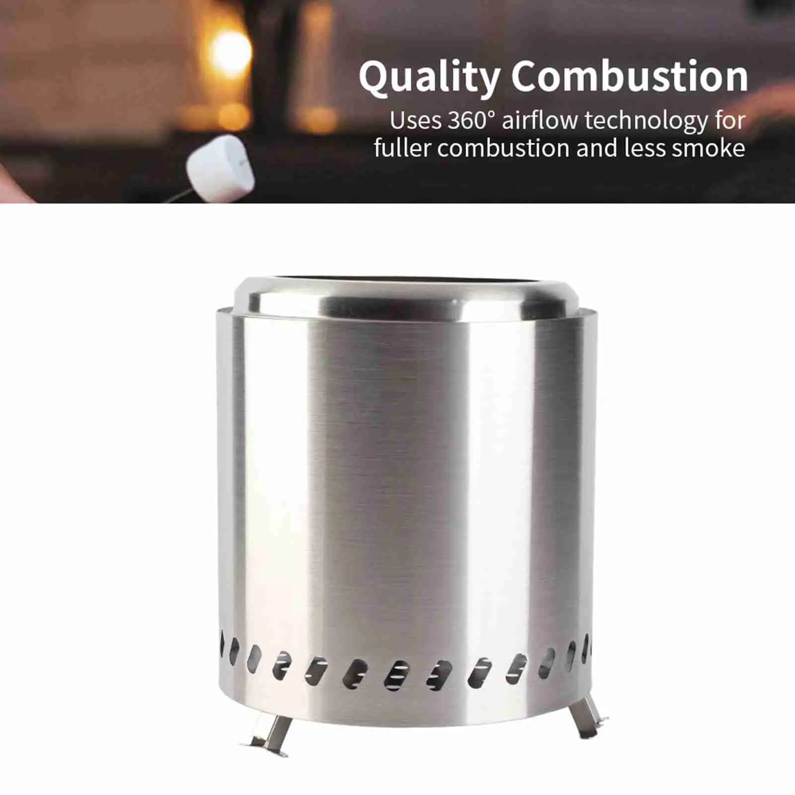 firepits for outside Smokeless Fire Pit Portable Small Stainless Steel Outdoor Camping Wood Burning Fire Pit outdoor fire pits
