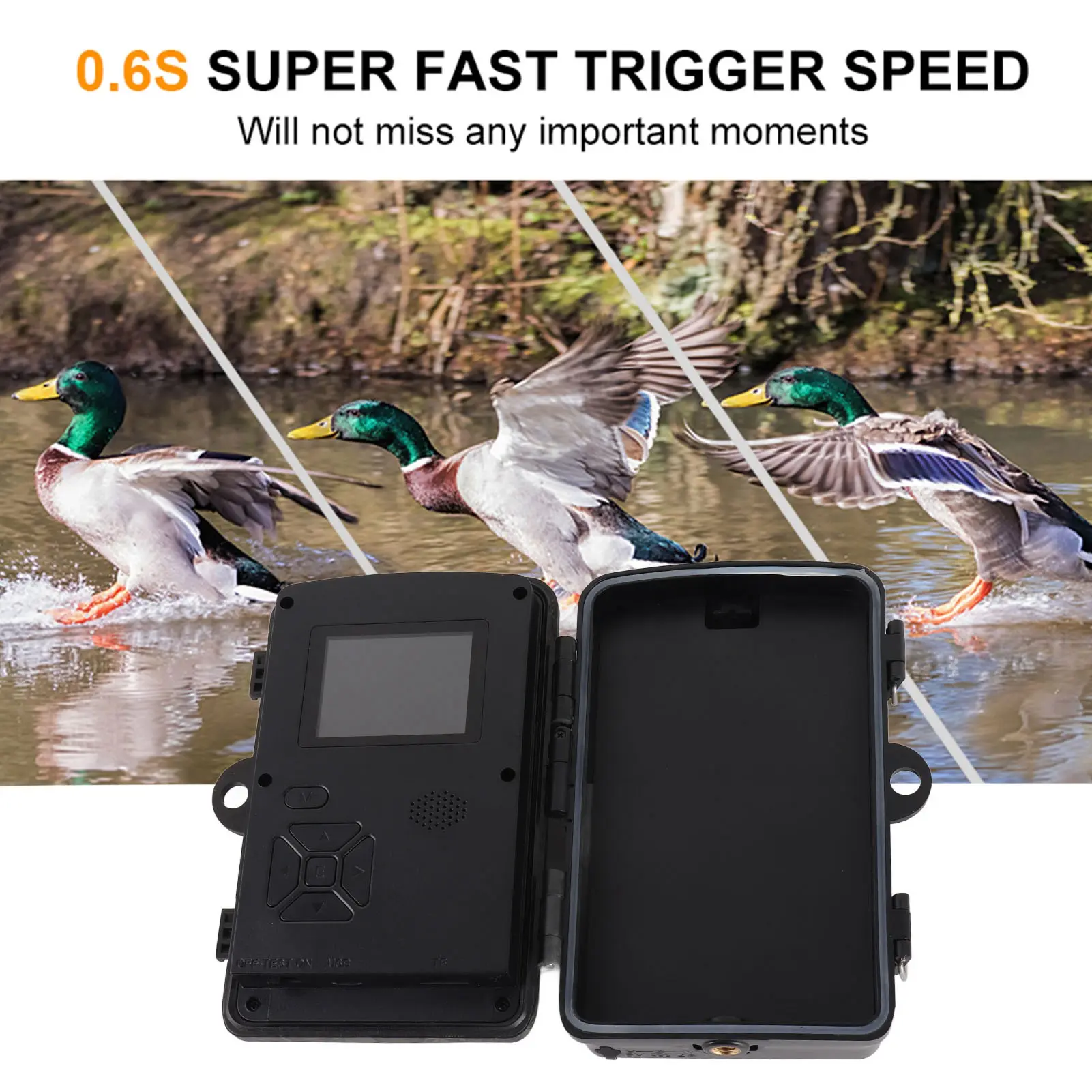 night vision camera 1080P Hunting Camera 2.0in LCD 16MP Infrared Night Vision Mobile Monitoring IP66 Waterproof Trail Camera
