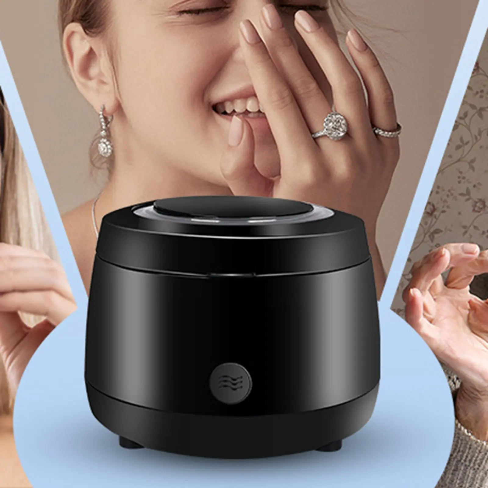 Retainer Cleaner Powerful Portable Dentures Cleaner UVC Professional Jewelry Cleaning Machine for Home Travel Teeth Cleaning Pod