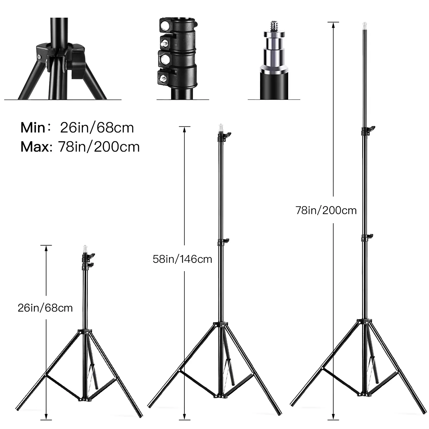 Andoer Studio Photography Light kit Softbox Lighting Set with 85W 2800K-5700K Bi-color Temperature LED Light * 2 + 50x70cm Softb