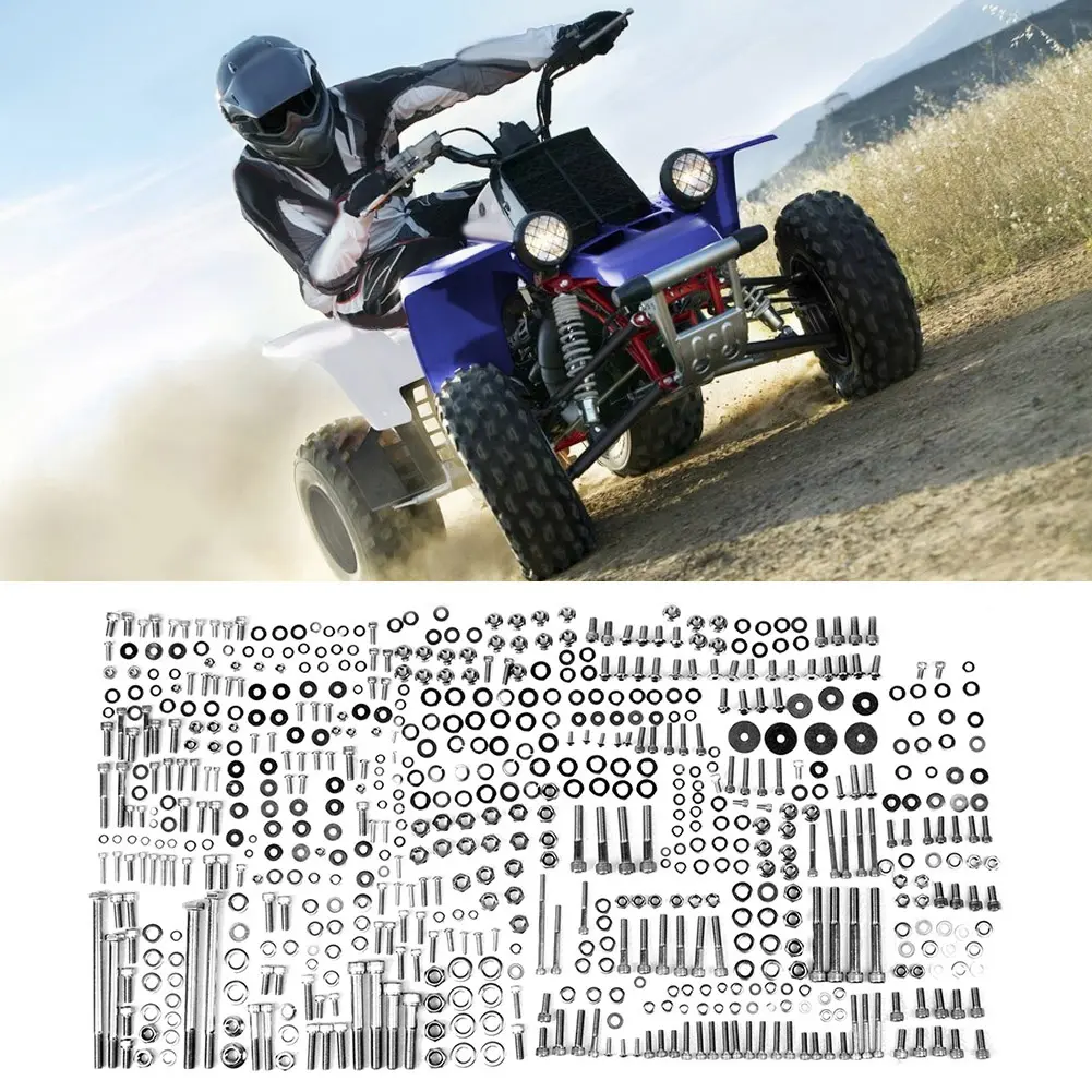ATV Aluminum Alloy Engine Bolt Studs Kit Replacement Accessory Fit for YAMAHA YFZ350 YFZ 350 BA Engine Bolt Kit  ATV Bolt Kit