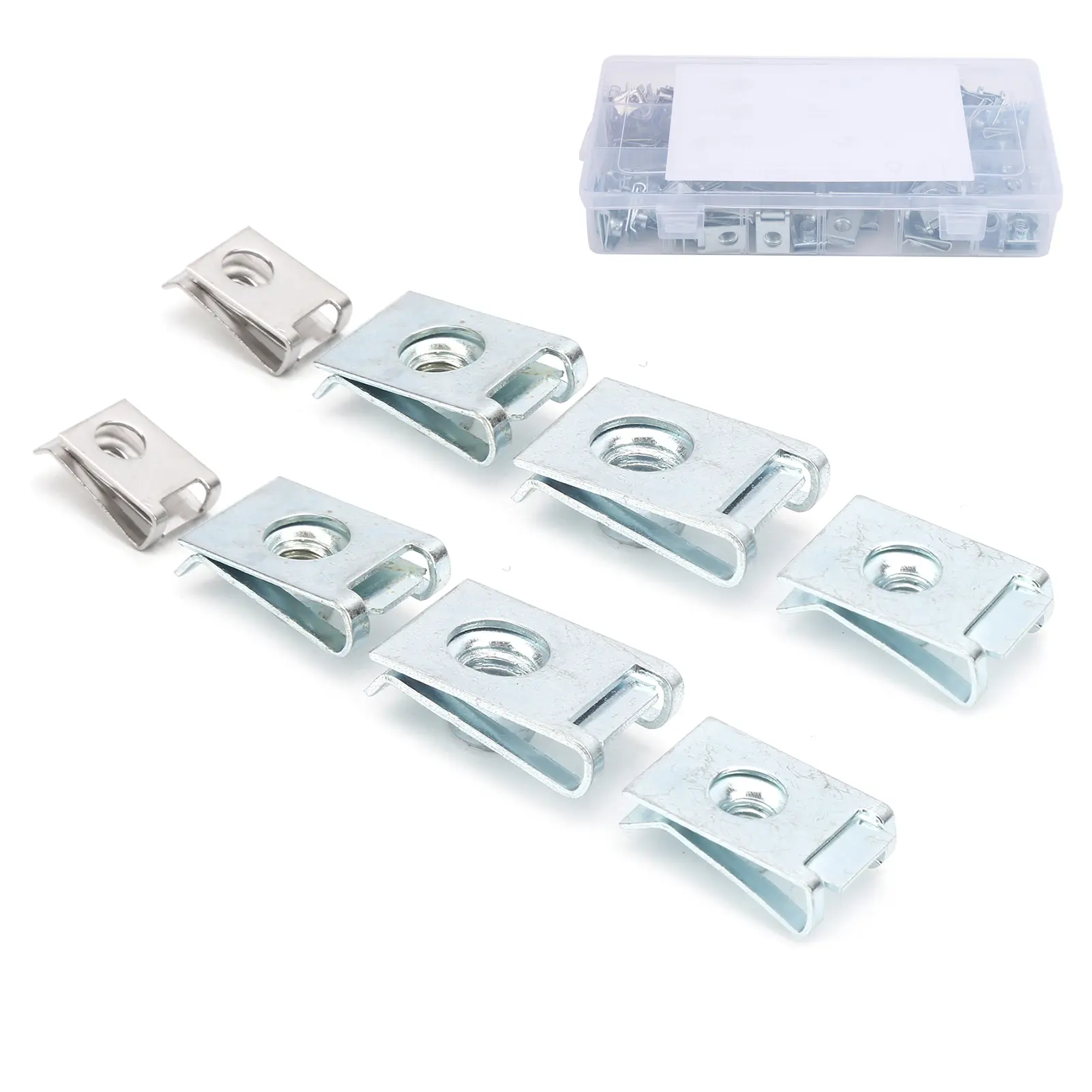 U‑Clips Chimney Nut 304 Stainless Steel Fastener M4 M5 M6 M8 for Motorcycle Car Spire Clip Steel Speed Fasterens U Nuts