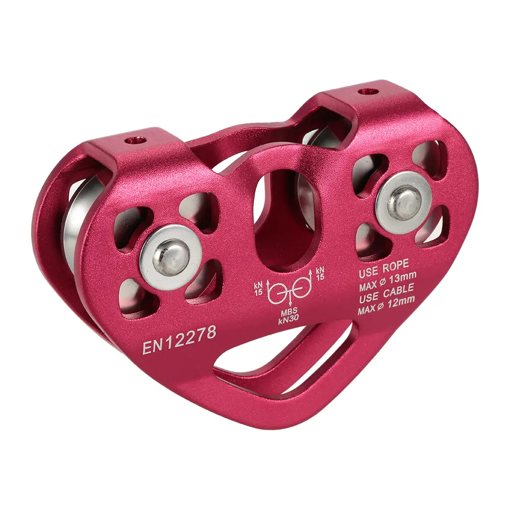 Ball Bearing Pulley Climbing Trolley Pulley Lixada 30kN Cable Trolley Pulley with Ball Bearing Climbing Caving Aloft Work