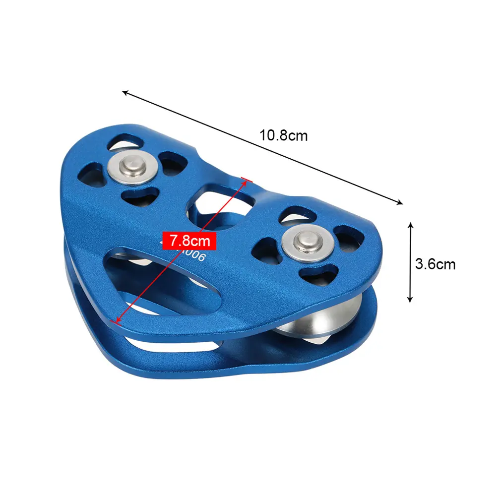 Ball Bearing Pulley Climbing Trolley Pulley Lixada 30kN Cable Trolley Pulley with Ball Bearing Climbing Caving Aloft Work