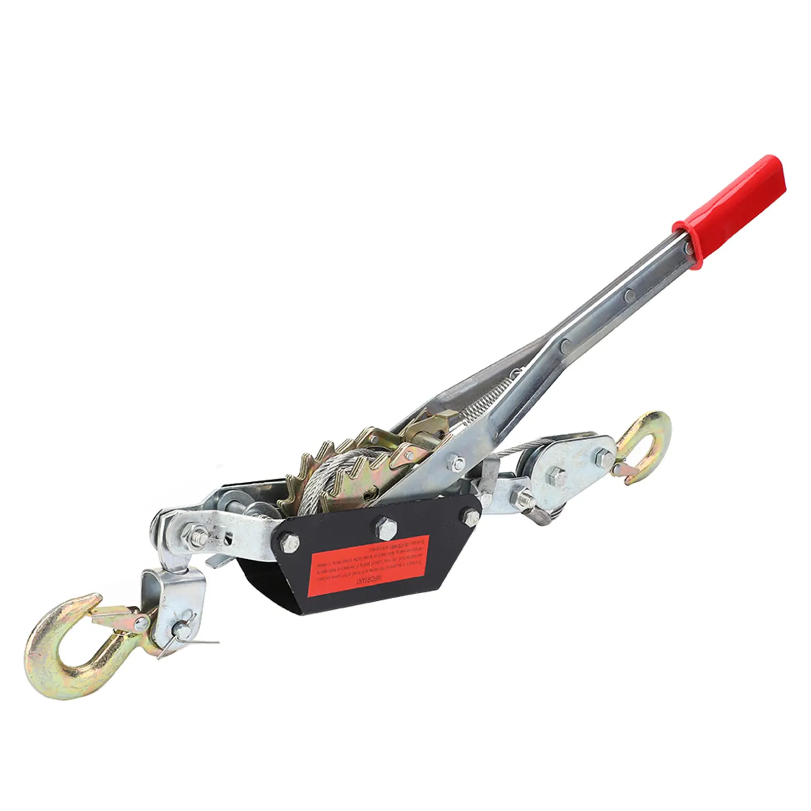 2/4T Wire Rope Hand Power Puller Tighten Tool  Tightener Double Hook Lifting Tool Heavy Duty Power Puller Wire Power Puller