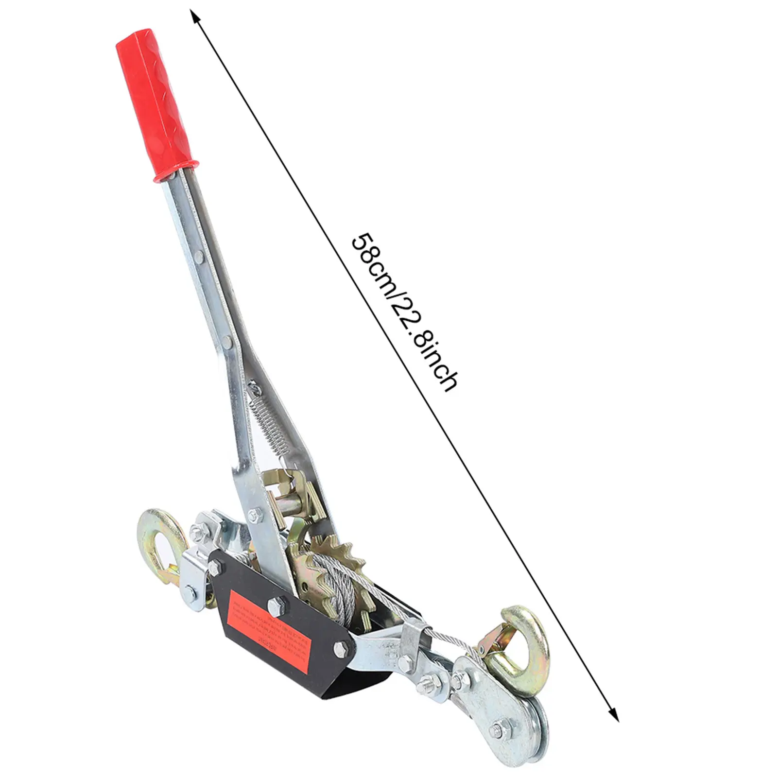 2/4T Wire Rope Hand Power Puller Tighten Tool  Tightener Double Hook Lifting Tool Heavy Duty Power Puller Wire Power Puller