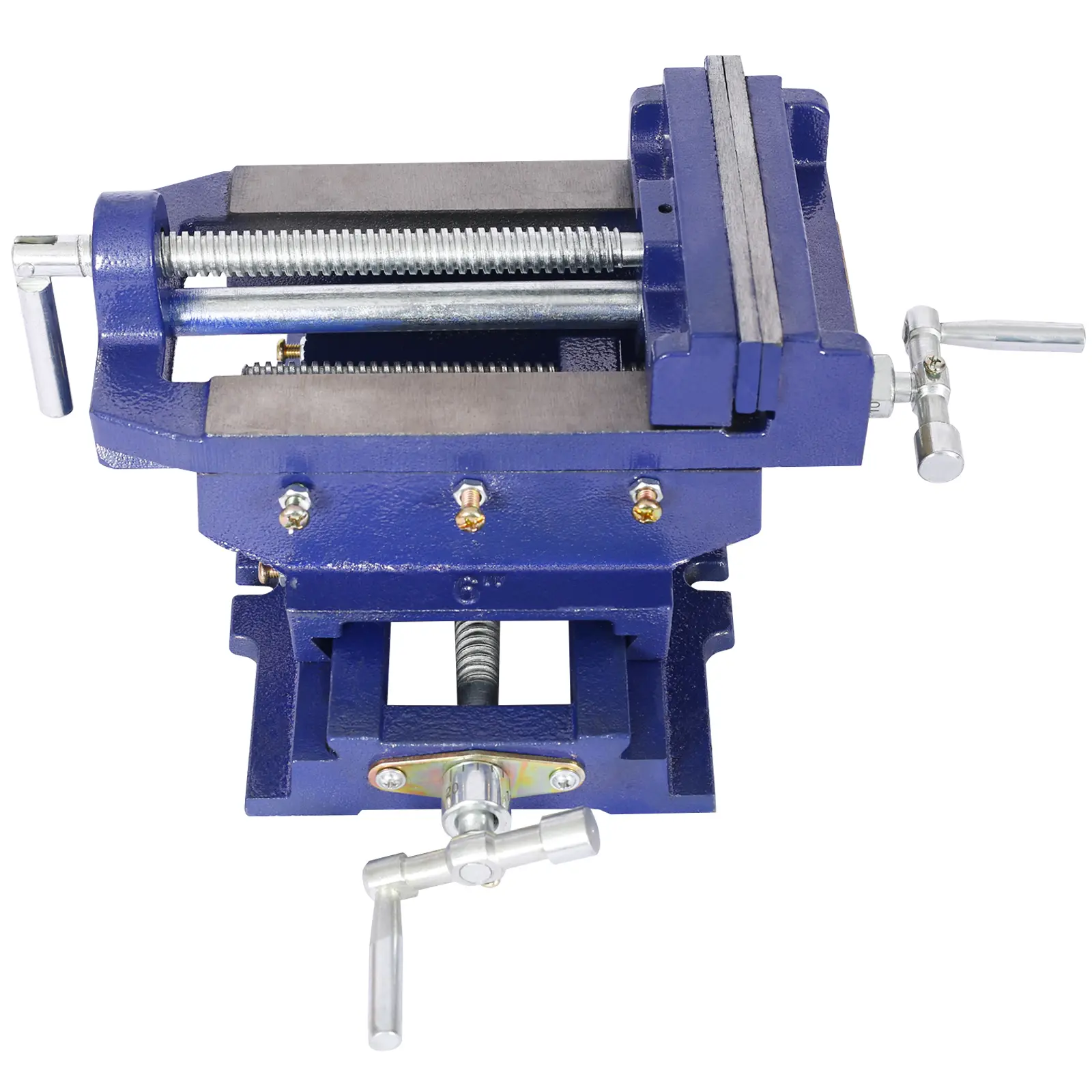 Cross slide vise, Drill Press Vise 6inch,drill press metal milling 2 way X-Y ,benchtop wood working clamp machine ,BLUE COLOR