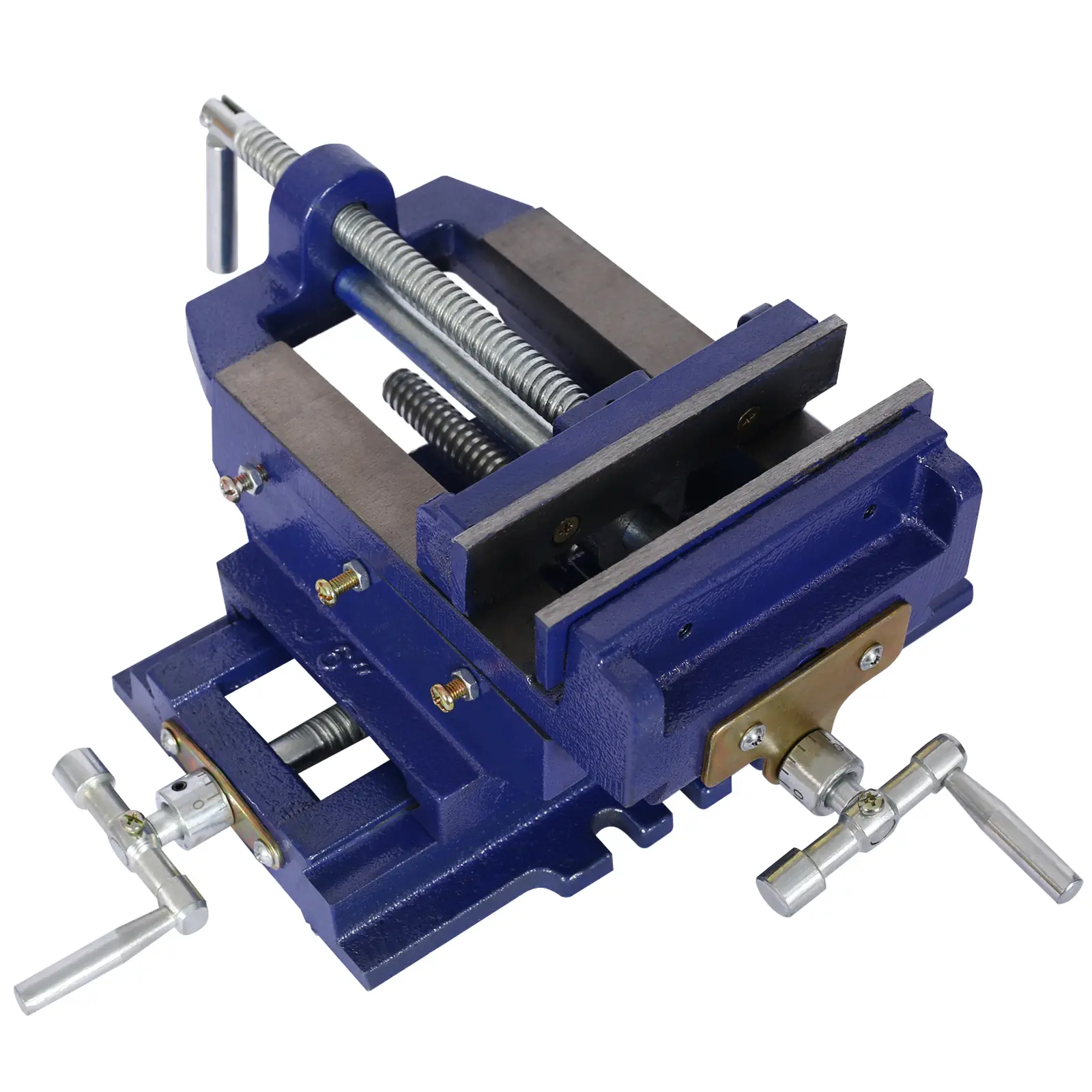 Cross slide vise, Drill Press Vise 6inch,drill press metal milling 2 way X-Y ,benchtop wood working clamp machine ,BLUE COLOR