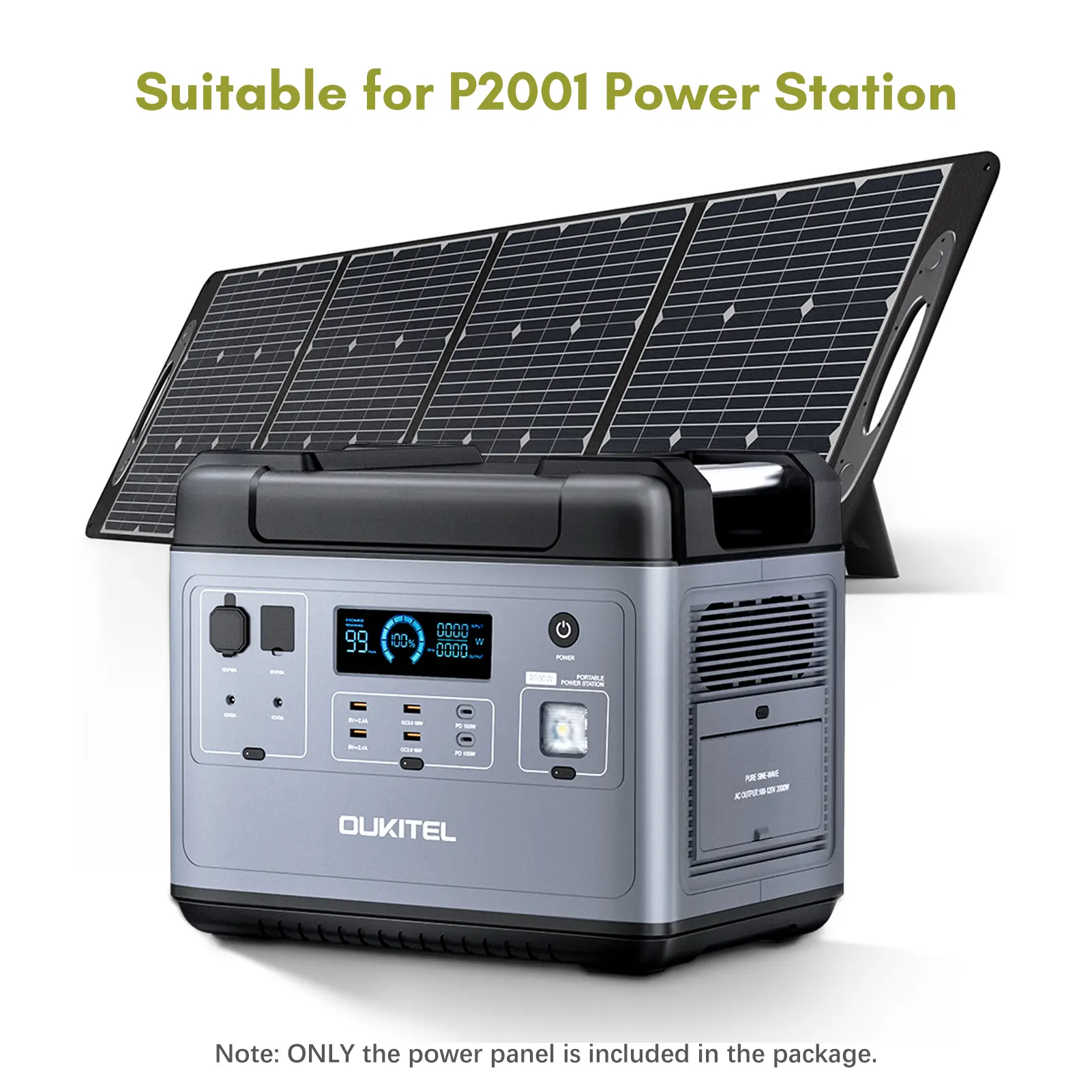 PV200 Solar Panel 200W Foldable Photovoltaic Panel for P2001/CN505/P501 Portable Power Station Solar Generator Charging