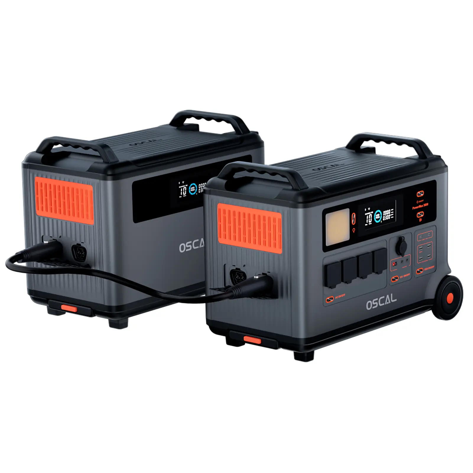 Oscal BP3600 3600Wh Extra Battery Pack 3600Wh to 57600Wh Battery Expandable Capacity Work with PowerMax 3600(can not be used alo