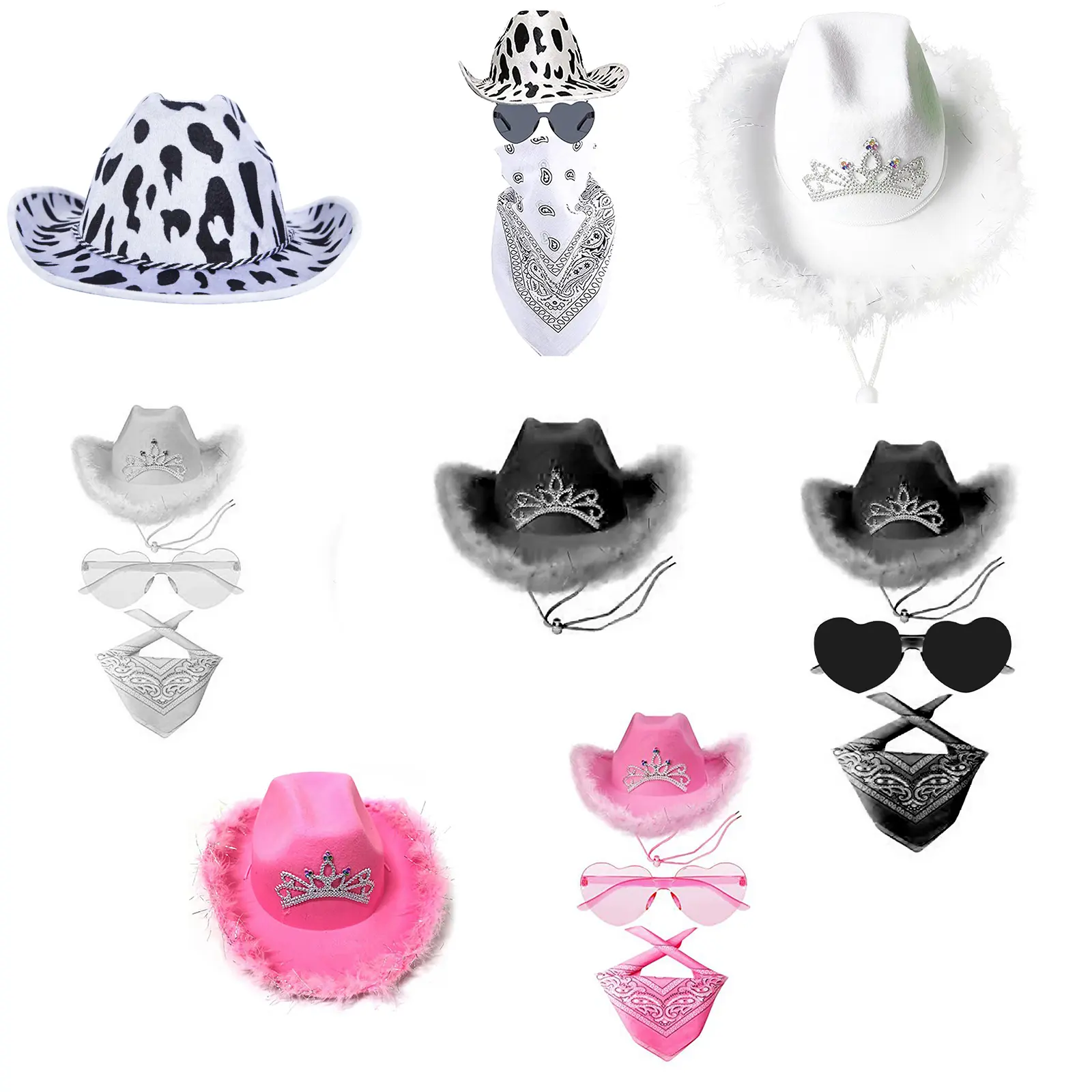 Cowboy Hat Fashion Non Woven Fabric Cowboy Hat Lightweight  Unisex Hat Non Woven Fabric Cowboy Hat Fashion Cowboy Hat