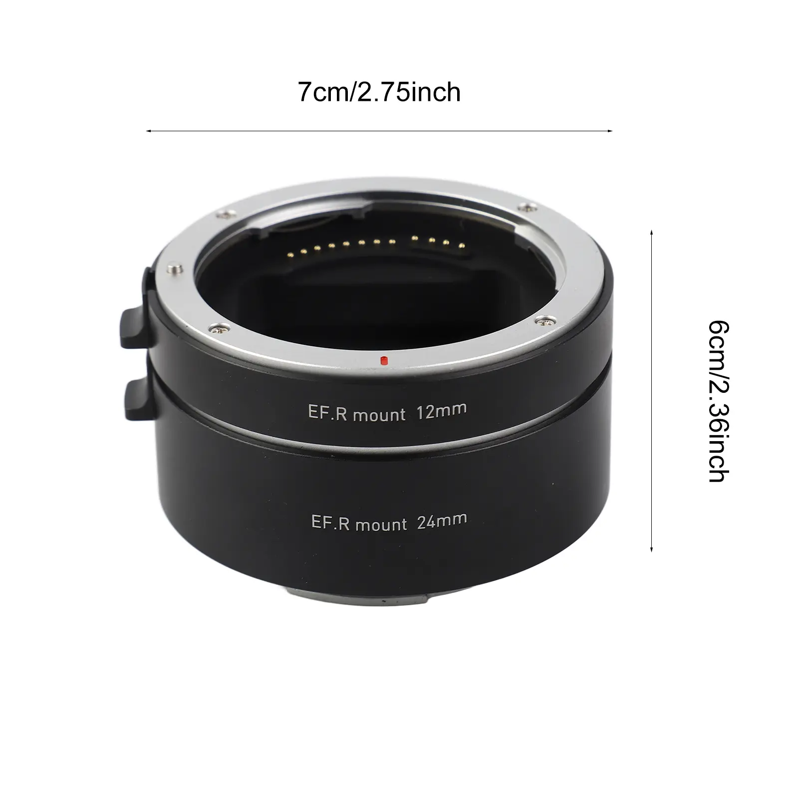 Automatic Extension Tubes 12mm + 24mm R Mount Macro Tubes Sets Lightweight Compatible with RF-Mount Lenses And R5/R6/R7/R10 Came