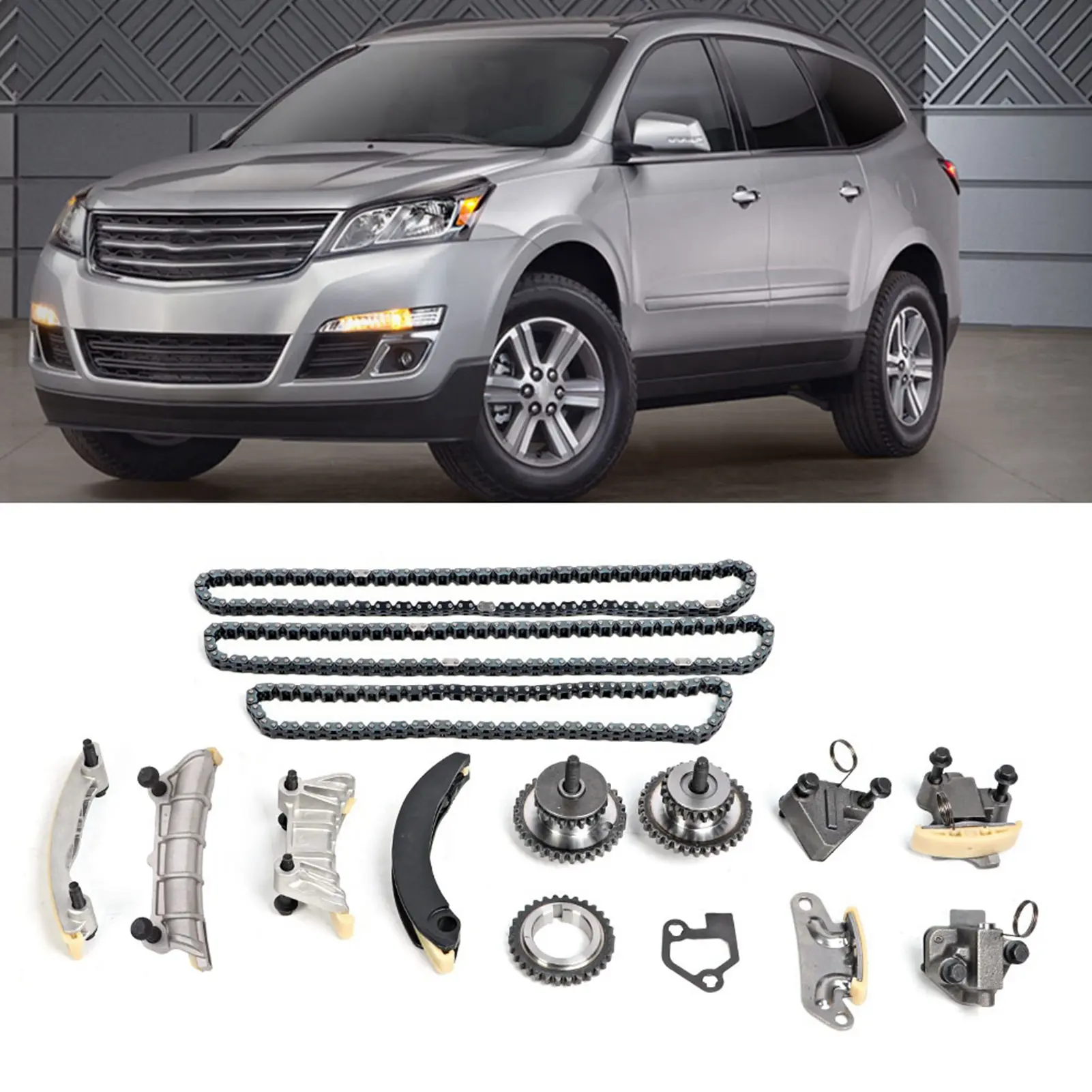 90398S TK428 Timing Chain Kit TK428 Fits for ATS 3.6L 217CID V6 Flex Dohc 13‑15 Timing Chain Kit for  Timing Chain Kit