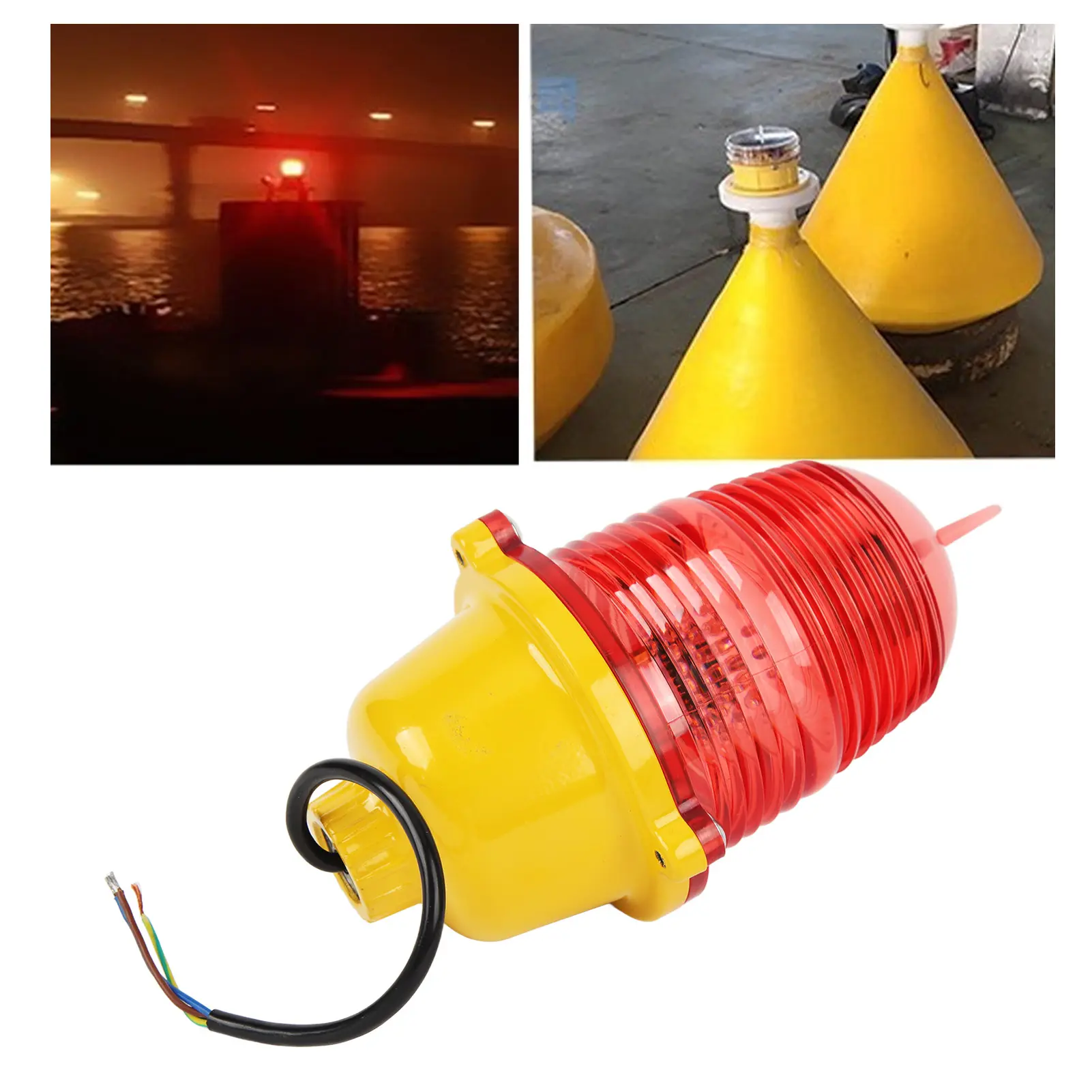 Aviation Obstruction Light Aviation Obstruction Light Super Bright  Resistant Aviation Obstruction Light for Marine Boat