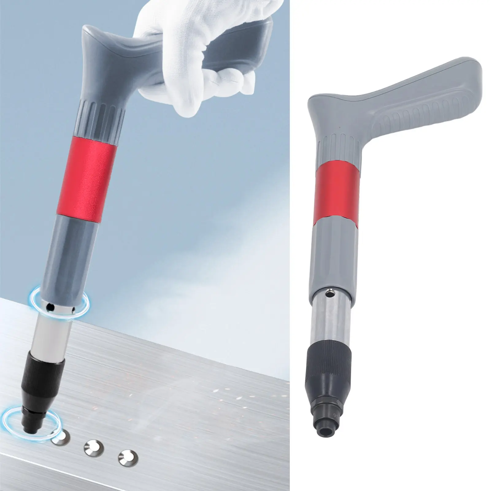 Nail Shooting Machine Fastener Tool Compact Portable Nail Shooting Machine 0.3in Mouth Diameter Low Noise with 5 Nails for Home