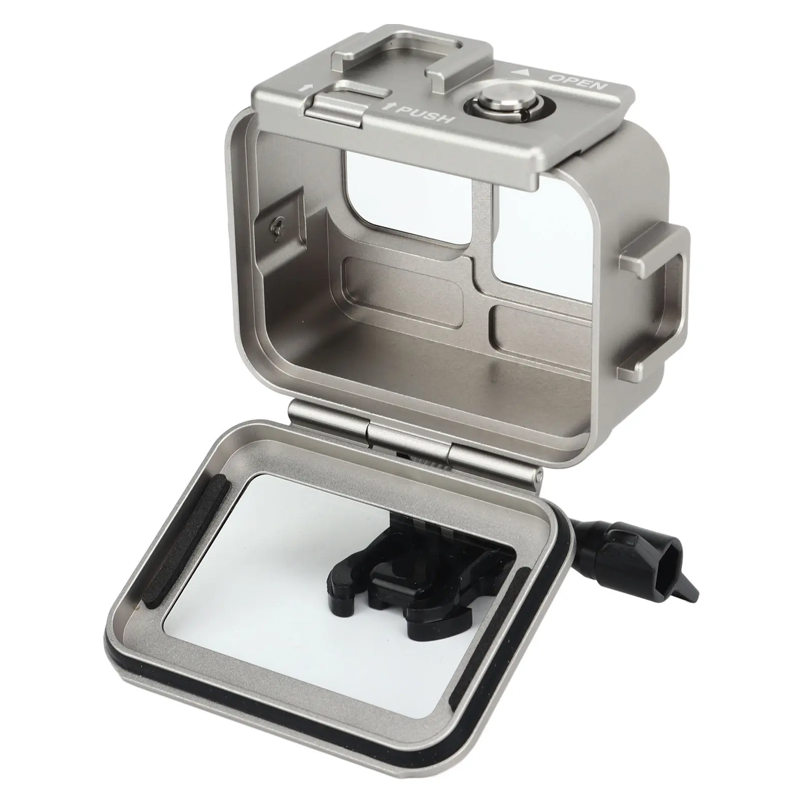 Underwater Camera Protective Case Light Weight Double Cold Shoe Protective Housing 40m  Waterproof for Underwater Shooting