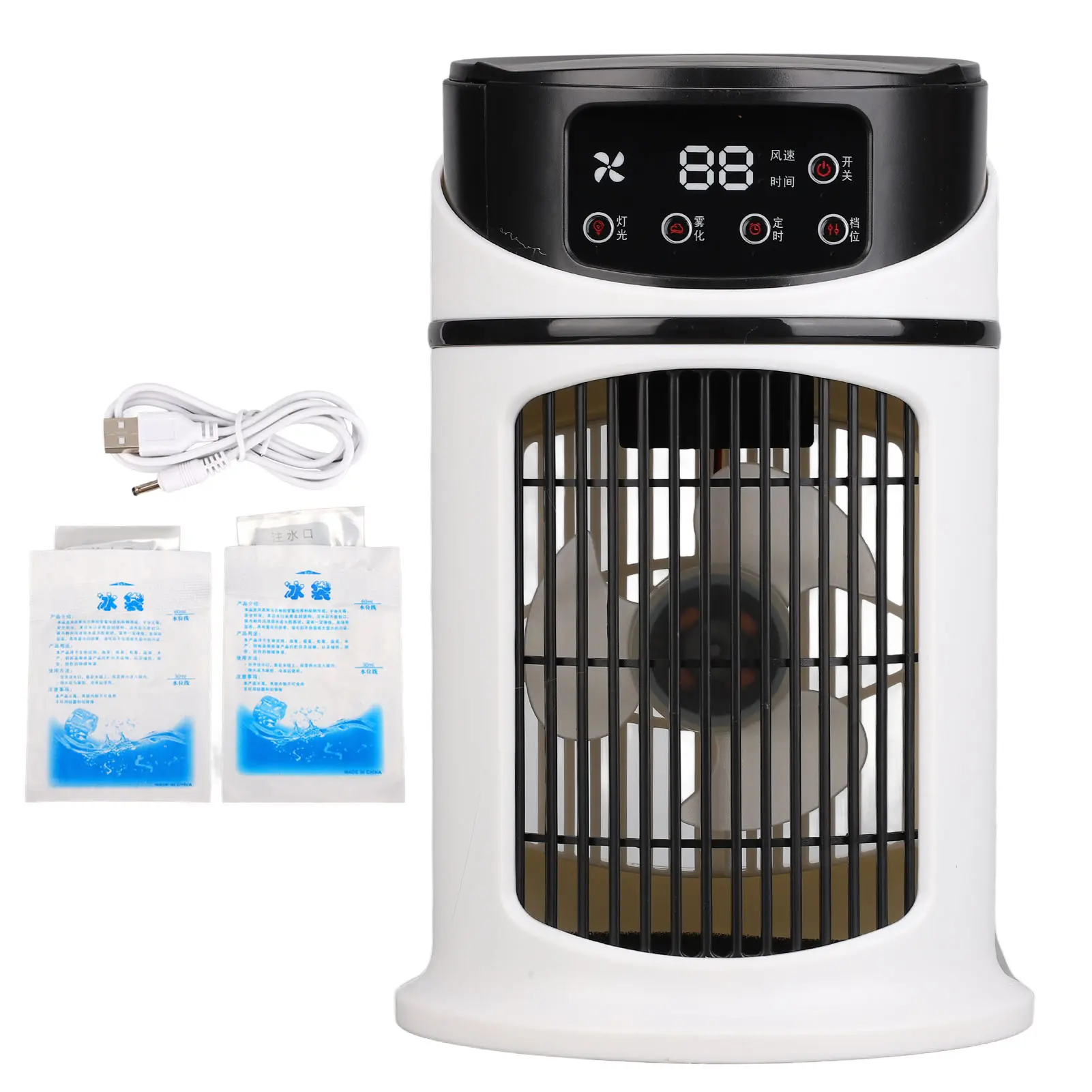 Air Cooler Portable Mini Air Conditioner Mobile Multifunction Air Cooler Fan Water Cooling Fan for Office Home Mobile Air Cooler