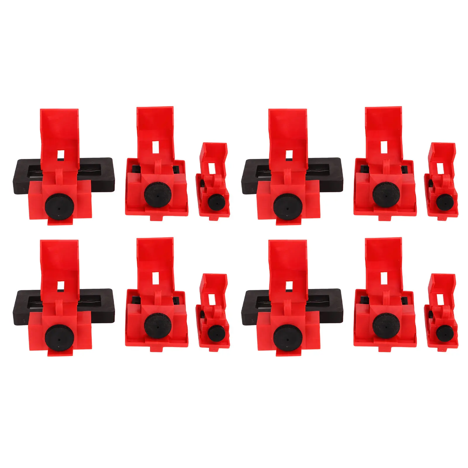 Single Pole Breaker Lock Out Device Nylon Breaker Clamp On Lockout Tagout Kit Single Pole Breaker Lock Out Device