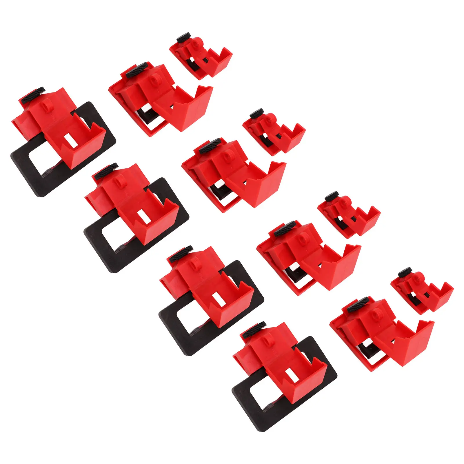 Single Pole Breaker Lock Out Device Nylon Breaker Clamp On Lockout Tagout Kit Single Pole Breaker Lock Out Device