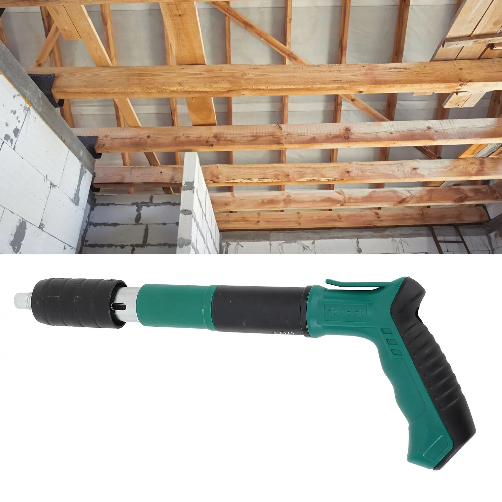 Nail Wall Fastening Tool Nail Shooting Tool Efficient Secure Fixing ABS Stainless Steel and Iron Multi Purpose for Woodworking