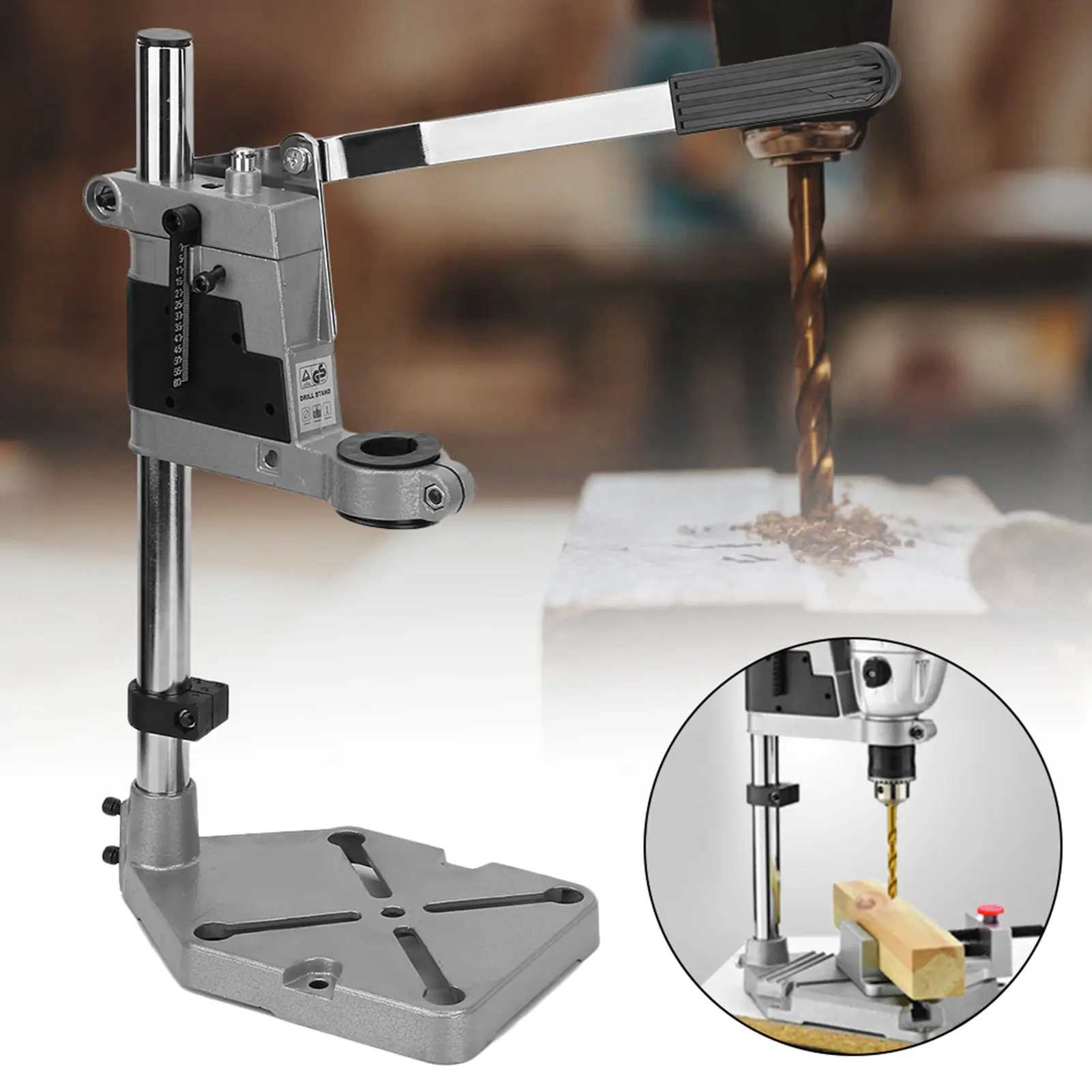 Drill Bench Clamp Stand Drill Workbench Stand  Bench Clamp Drill Press Stand Workbench Repair Tool for Drilling TOP