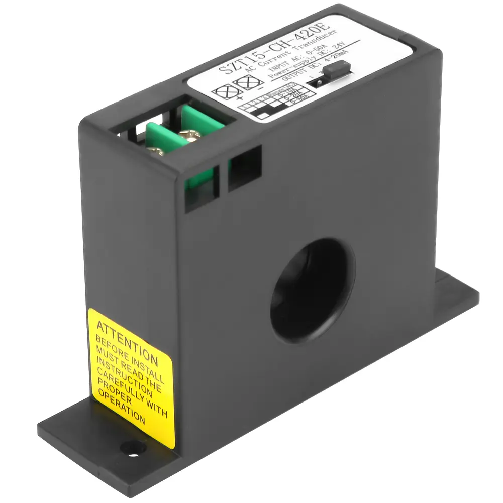 AC Current Sensor Converter Current SZT15-CH-420E Current Transducer Transmitter Transformer Sensor AC Current Converter 0-50A