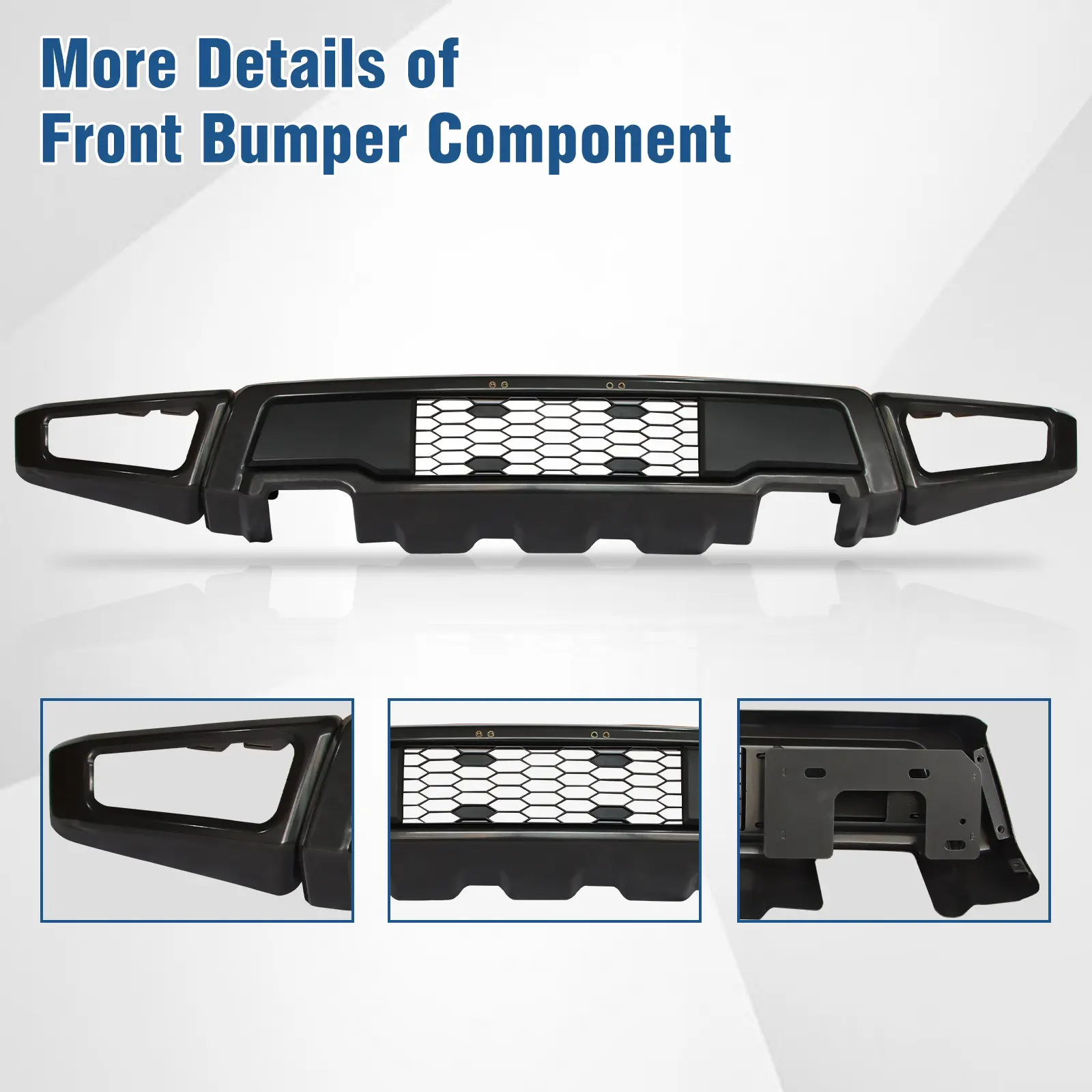 Primered - Front Bumper Face Bar for 2017-2019 Ford F-250 F-350 Super Duty