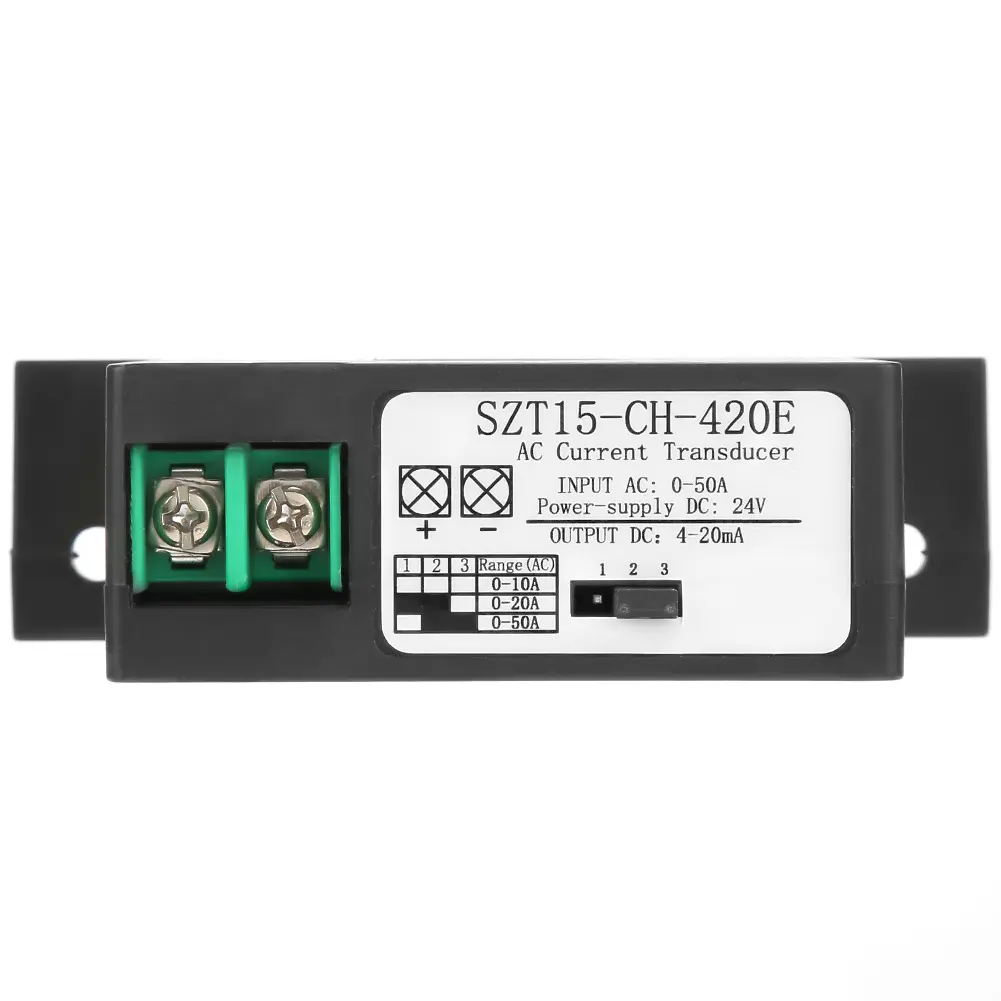 AC Current Sensor Converter Current SZT15-CH-420E Current Transducer Transmitter Transformer Sensor AC Current Converter 0-50A