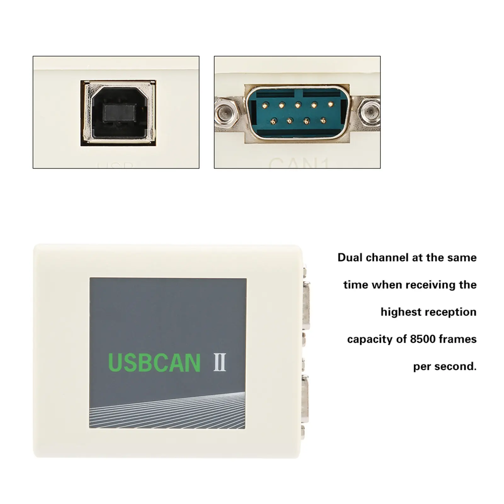 High Speed Debugger Industrial USBCAN II Debugger USBCAN II Industrial Grade High Speed Dual Channel Debugger Support CAN Delay