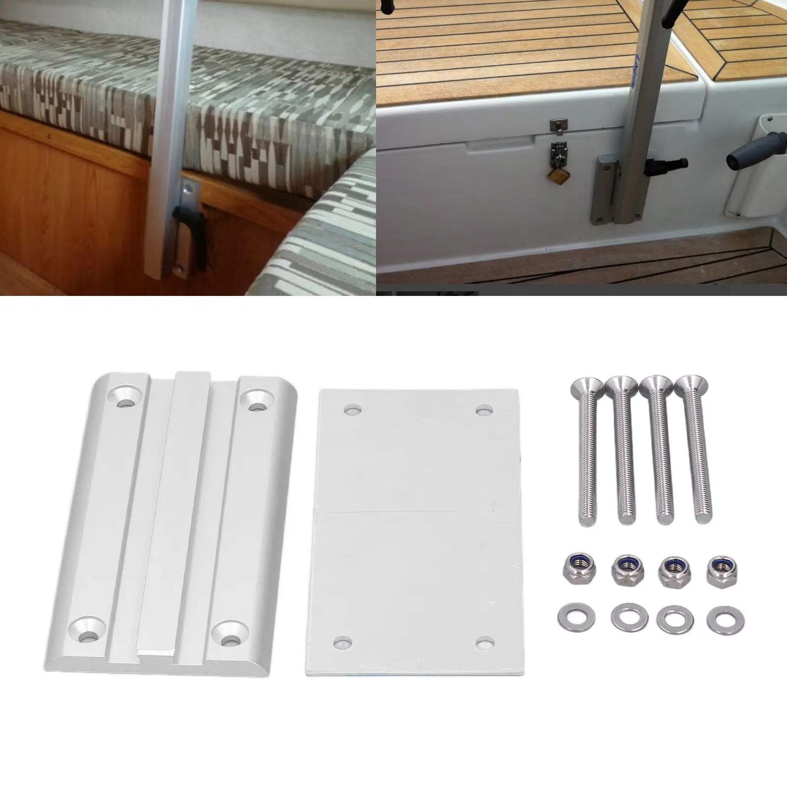 RV Accessories Removable Table Leg Bracket Aluminum Alloy Rotatable Surpport RV Accessories for  Motorhome RV Table Leg