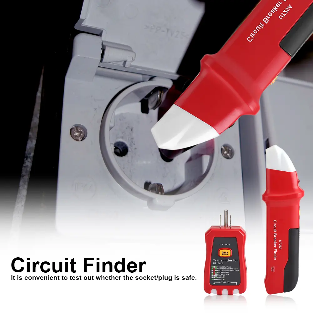 Circuit Finder Circuit Tester  T Professional Circuit Breaker Finder Sensitivity Adjustable Socket Tester Diagnostic Tool