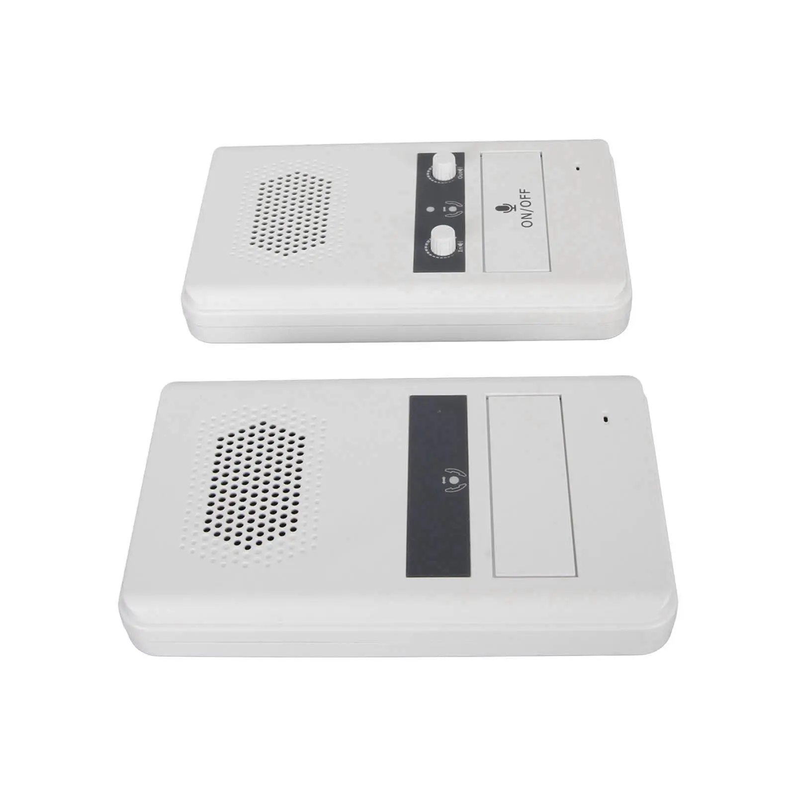 Window Speaker Intercom  Way Counter Intercom Premium Speaker Sensitive Mic 3W Power Window Intercom System for Bank White