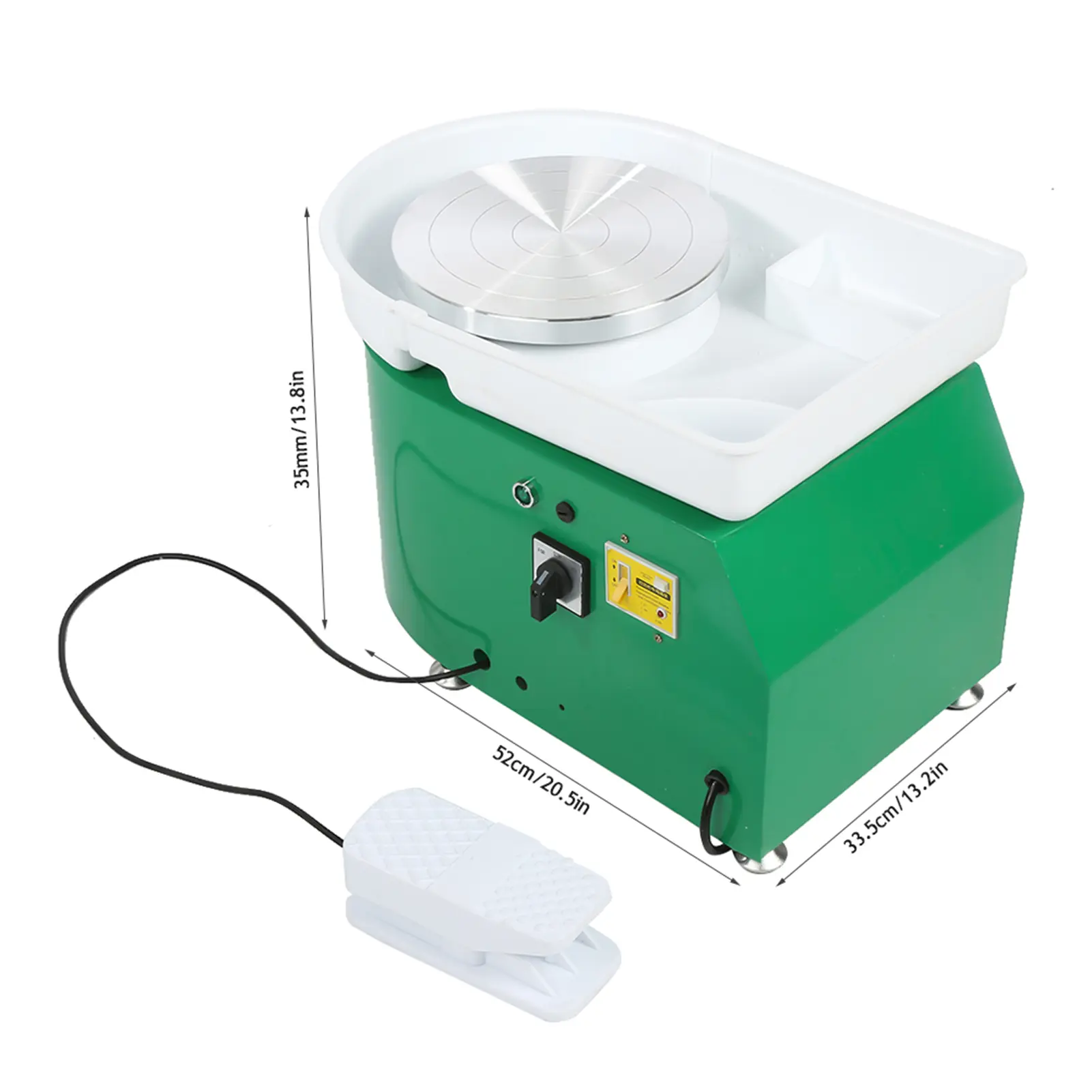 350W 24cm Brushless Electric Pottery Wheel Machine  for Student and Amateur