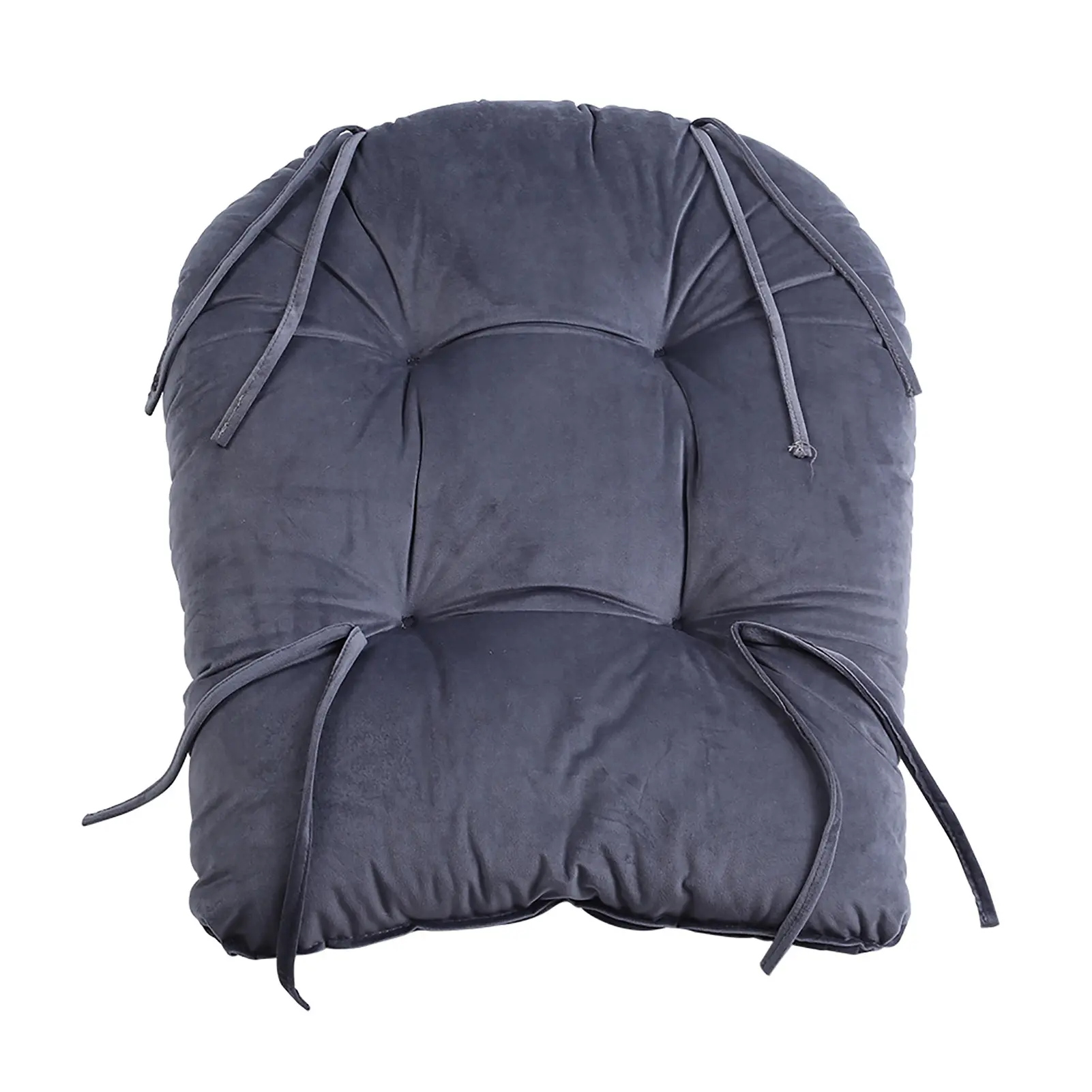Soft Velvet Cotton Chair Cushion   Stool Pad Set Warm Cover for Home Office Gray Color  Chair Cushion Stool Cushion Chair Cushio