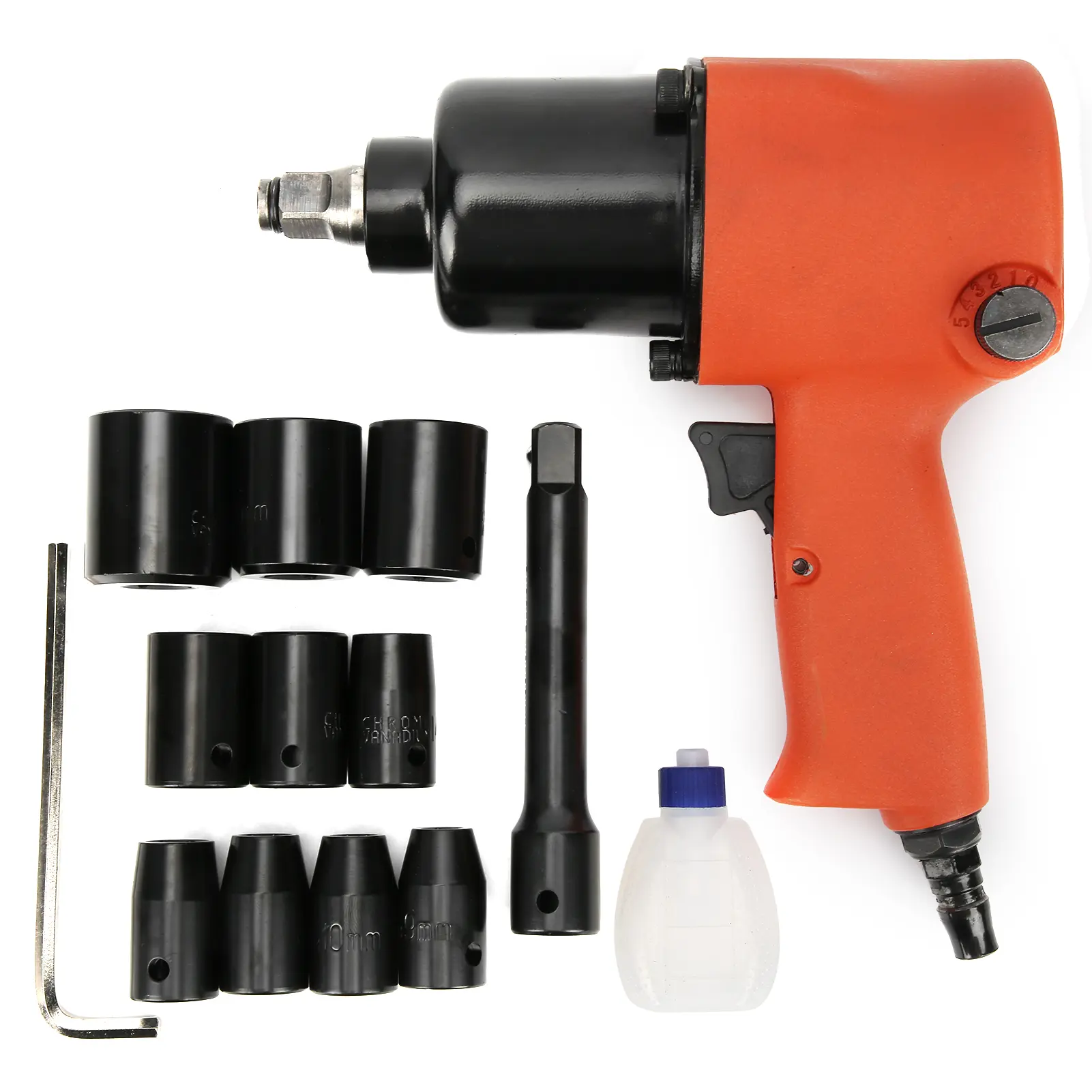Pneumatic Wrench Set Industrial Grade 1/2in High Torsion Auto Repairing Air Tools 8111T Pneumatic Wrench Set Pneumatic Wrench