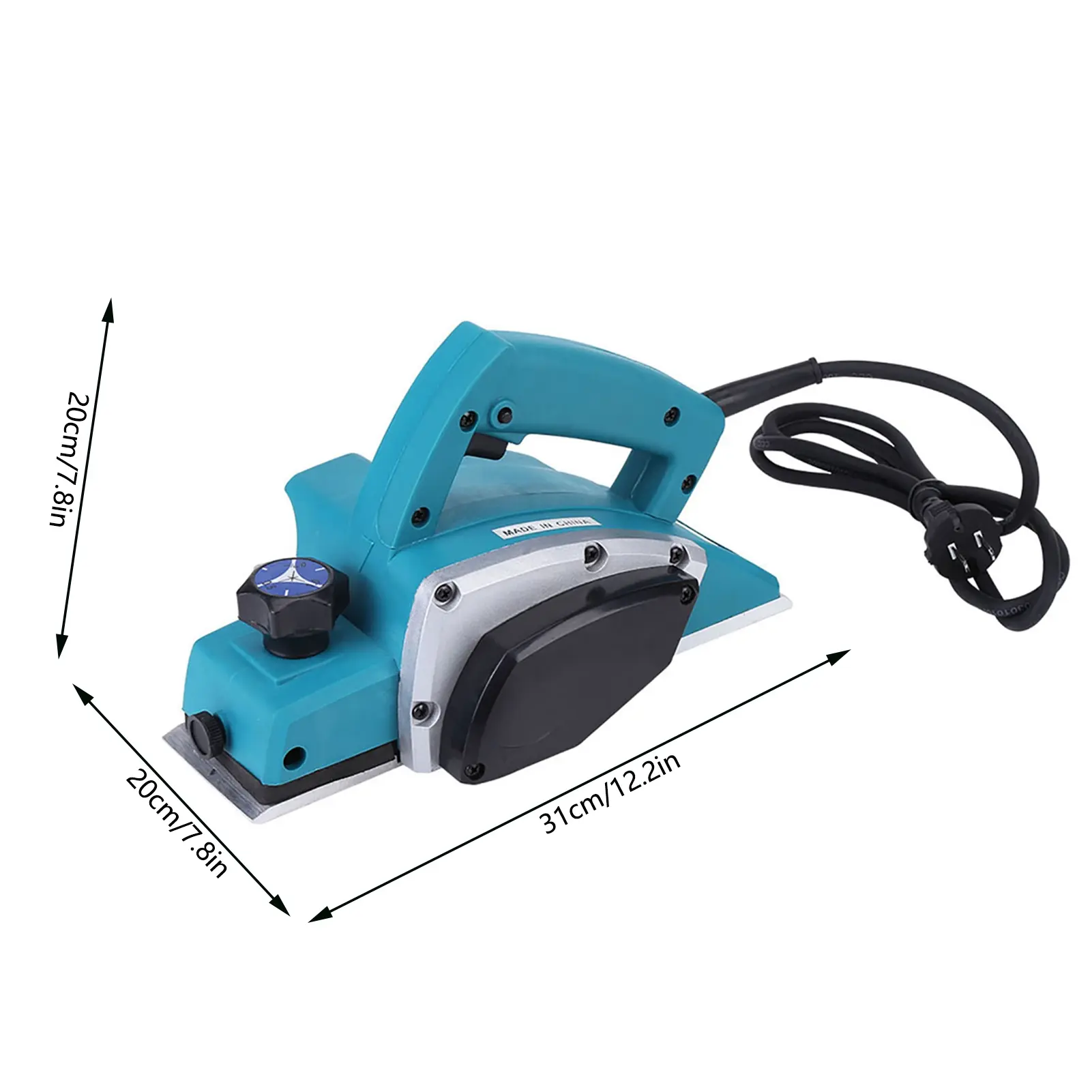 Handheld Planer Portable Electric Wood Planer Hand Held Woodworking Power Tool for Home Furniture Wood Planer Woodworking Tool