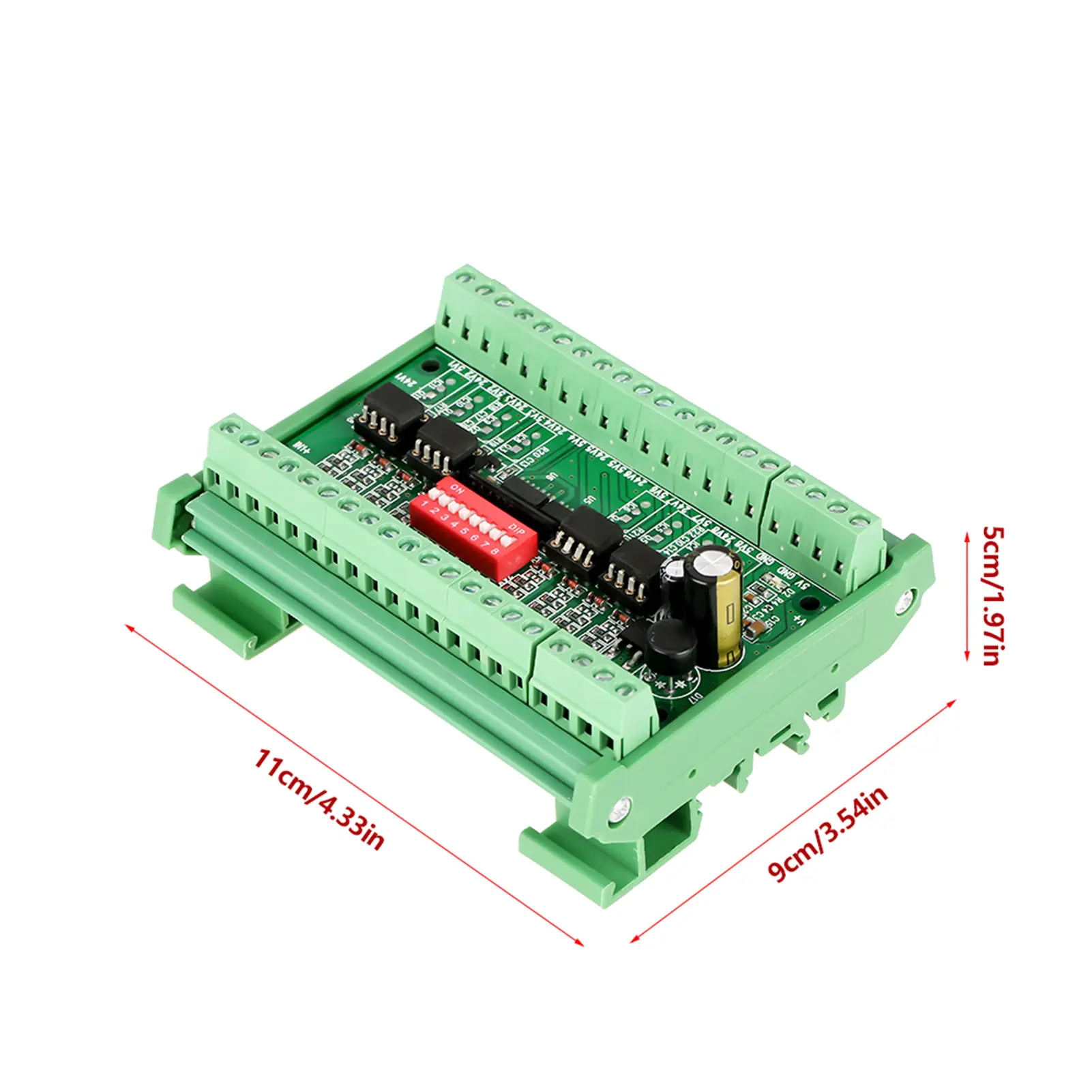 8-Channel Level Converter Module 8-Channel NPN/PNP to NPN 5V/24V SquareWave  Conversion Module Level Converter 10MHZ