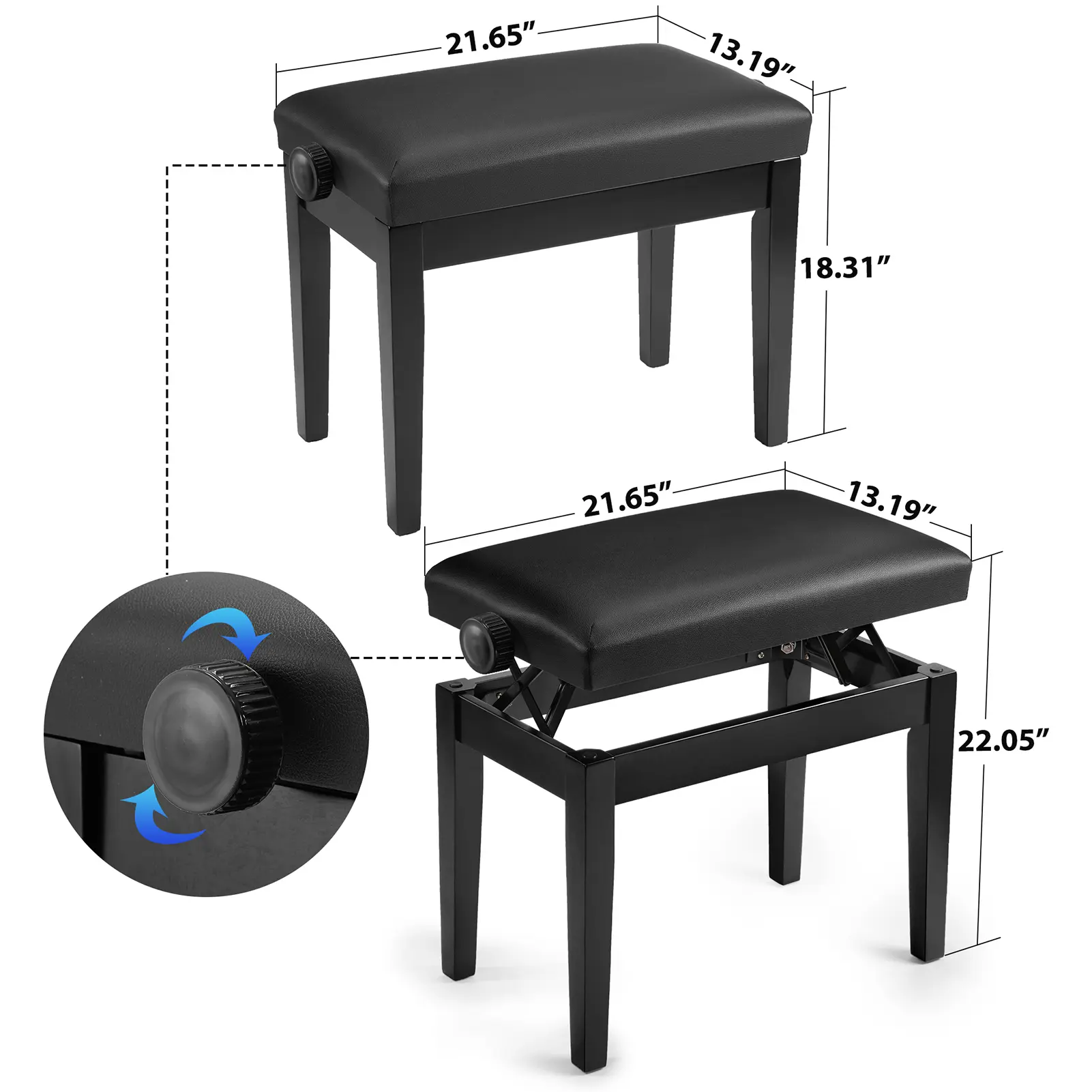 Keyboard Bench Pair Piano Stool Keyboards Chair Piano Stool