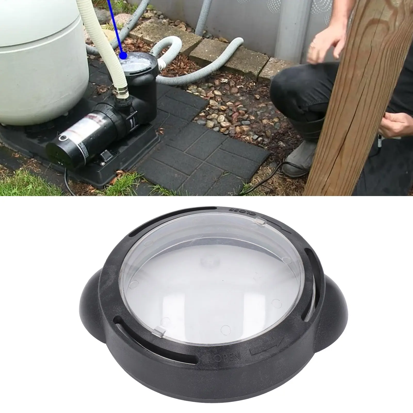 Pool Strainer Cover Replacement Strainer Cover with Lock  and O  Replacement for Hayward SPX5500D Pump Filter
