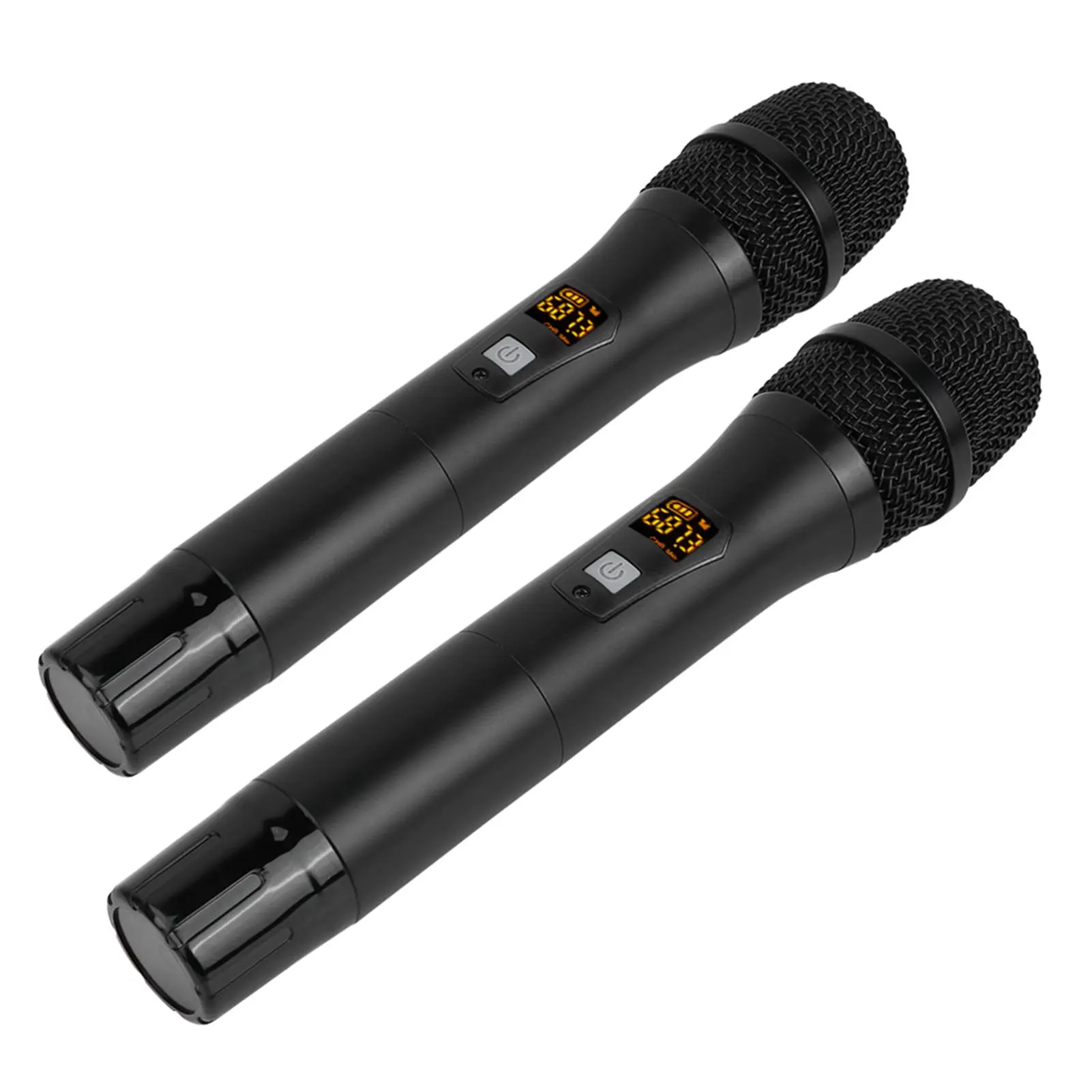 25 Channels Wireless Microphone 25 Channels Black Metal Handheld Wireless Microphone with  Receiver(Built in Battery)