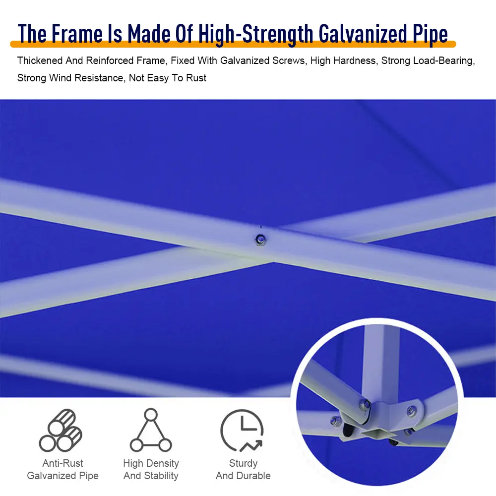 10x10 Commercial Tent Heavy Duty Canopy Tent Outdoor Camping Shelter Waterproof Oxford Cloth and PVC Windproof Rainproof Warm Fo