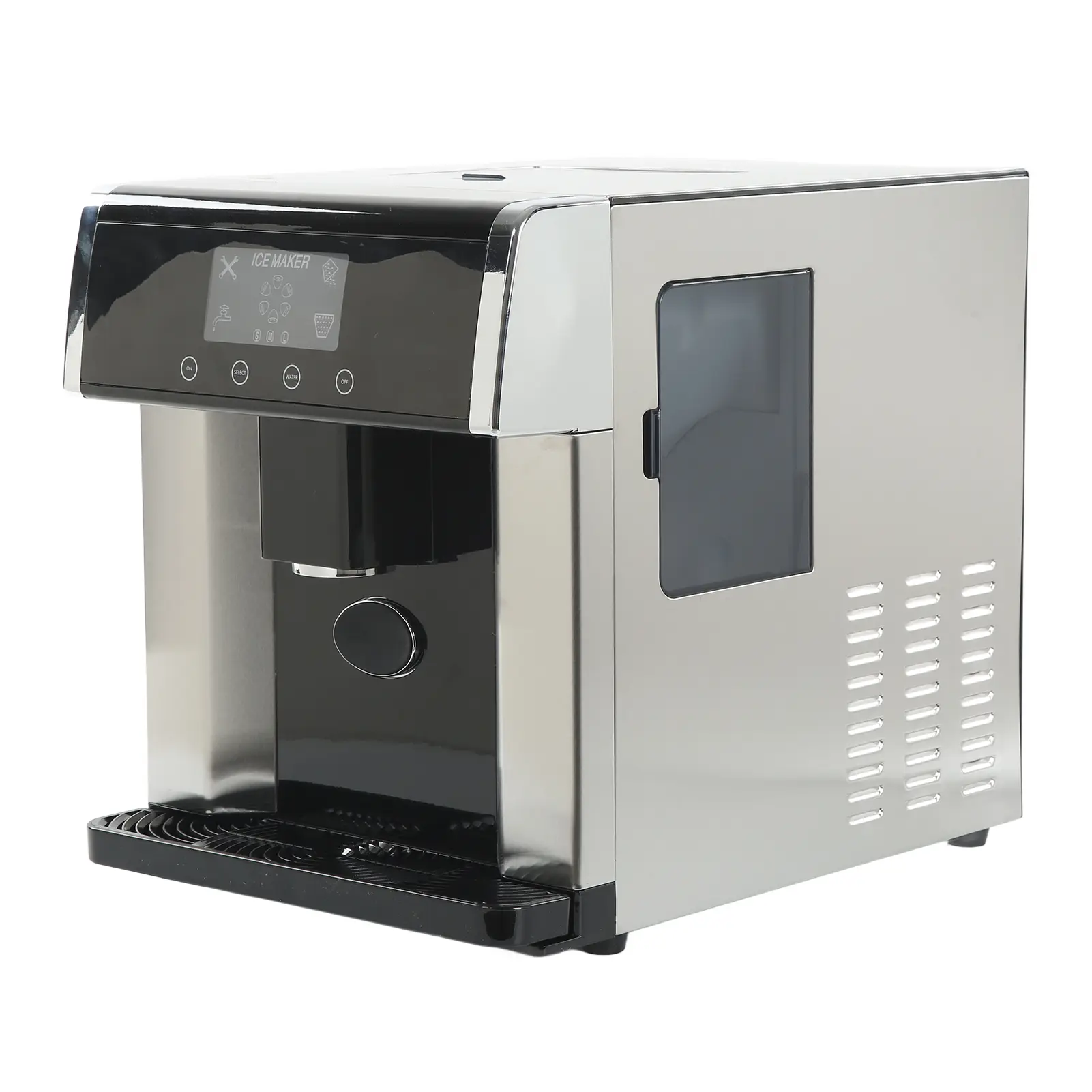2 in 1 Ice Maker Water Dispenser Home Ice Maker Machine 2 in 1 Ice Maker Water Dispenser LCD Touch Display Ice Maker Countertop