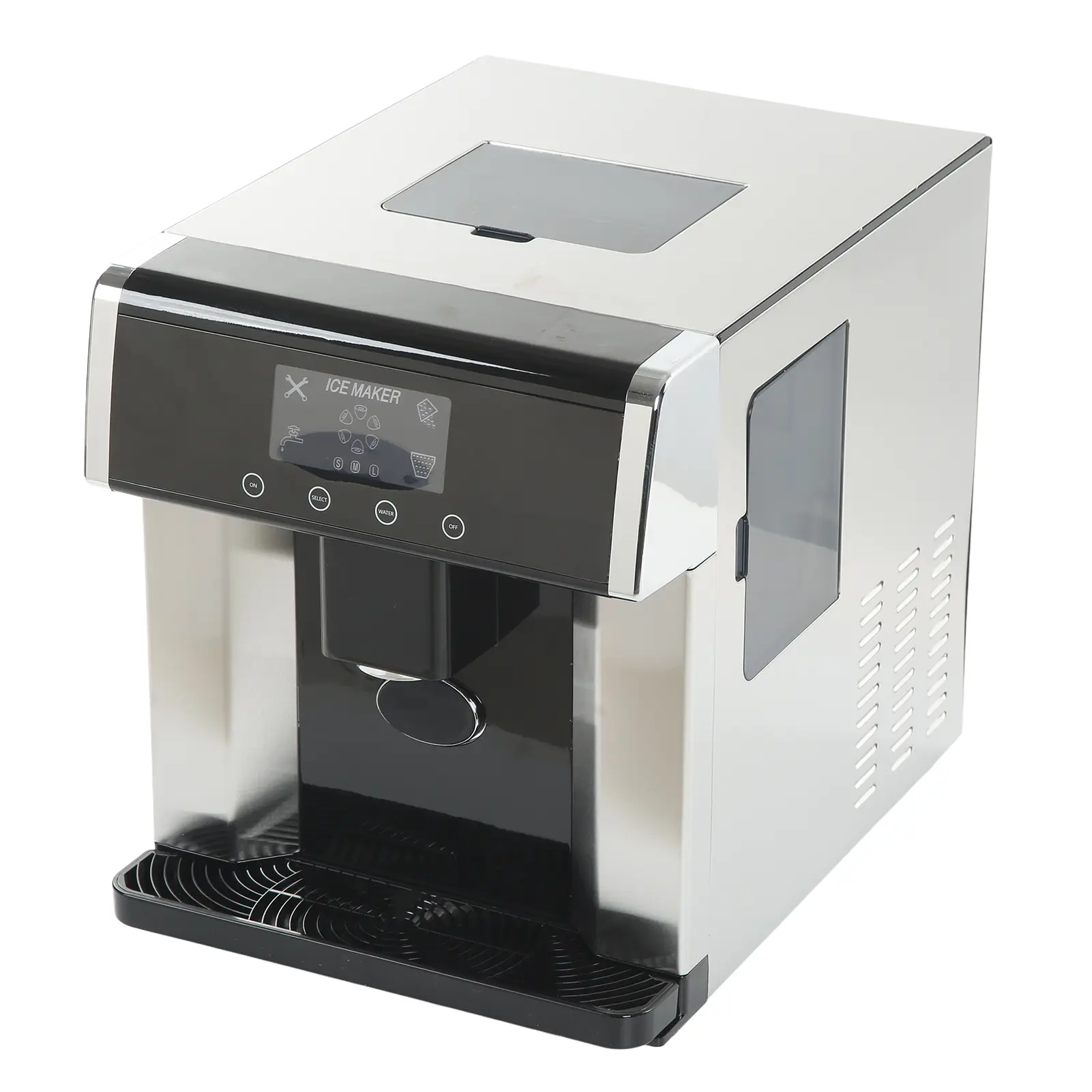 2 in 1 Ice Maker Water Dispenser Home Ice Maker Machine 2 in 1 Ice Maker Water Dispenser LCD Touch Display Ice Maker Countertop