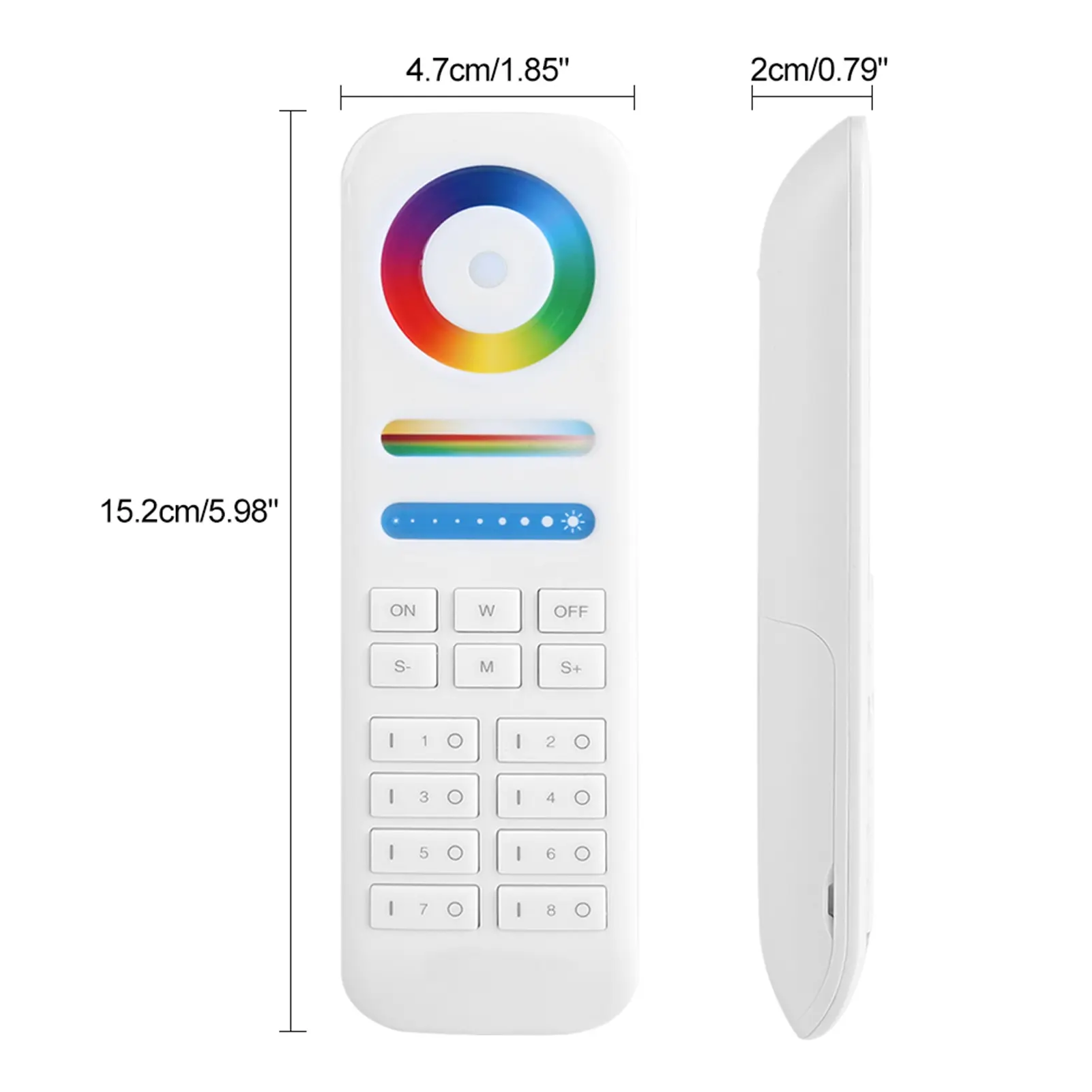 LED Remote Controller Milight 2.4G Wireless 8-Zone Remote Controller for RGB+CCT LED Bulbs Strip Lights RGB Remote Controller