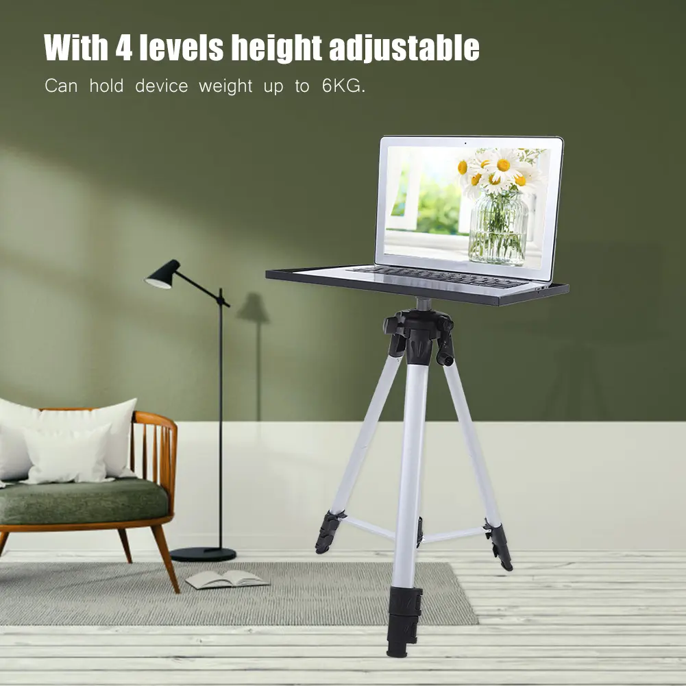Aluminum Tripod Tripod Mount Tripod Stand Aluminum Alloy Steel Projector Tripod Bracket 6KG 4-level Height Adjustable Tripod