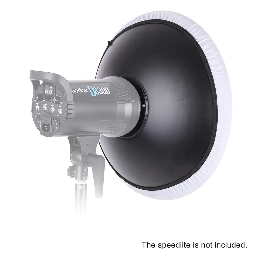 Studio Photography 41cm/16 Inch Speedlite Strobe Lighting Diffuser Beauty Dish Lampshade Bowens Mount with Reflector Honeycomb S