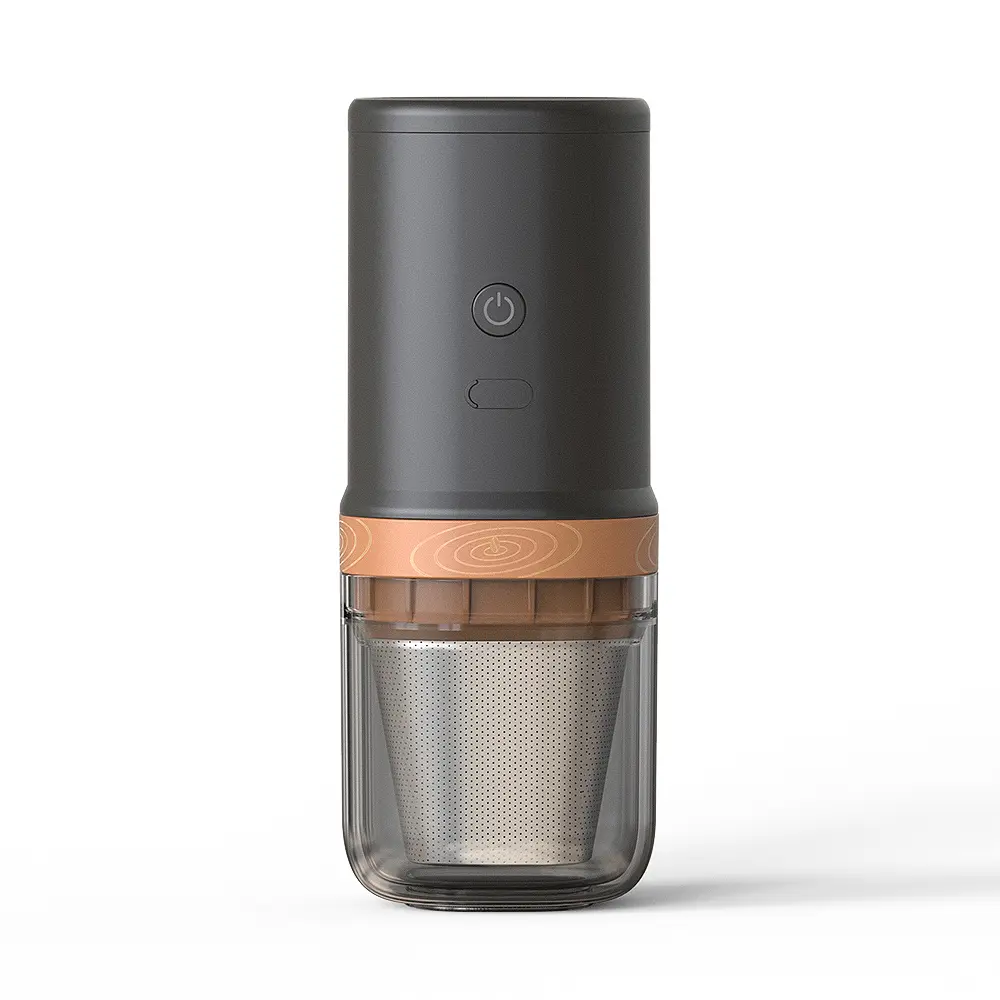 24W Portable Electric Burr Coffee Grinder 25 Gears Adjustable USB Rechargeable Burr Mill Coffee Bean Grinder with Stainless Stee